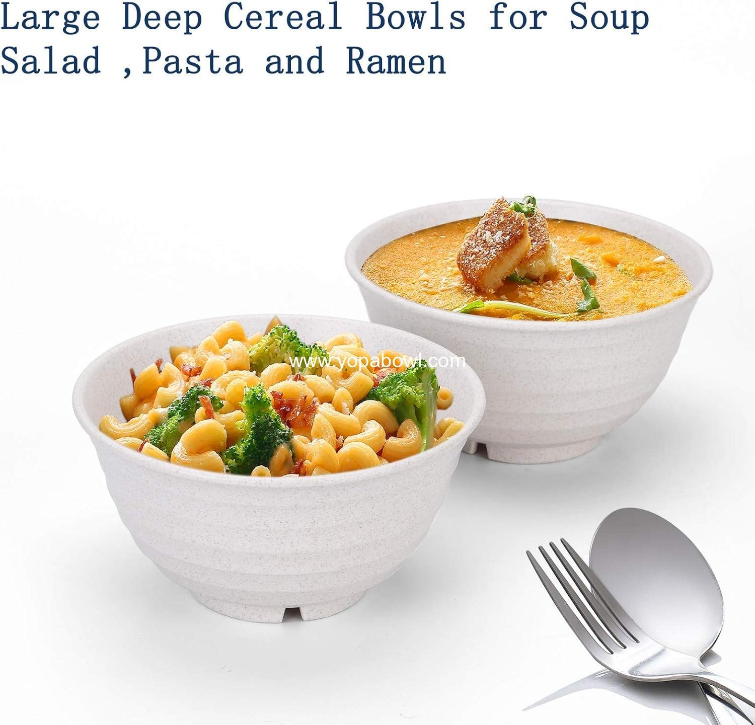 Wholesale Unbreakable Cereal Bowls 30 OZ – Deep Soup Bowl, Microwave & Dishwasher Safe, BPA-Free, Eco-Friendly for Cereal, Salad, Soup, Rice [Set of 8] Factory