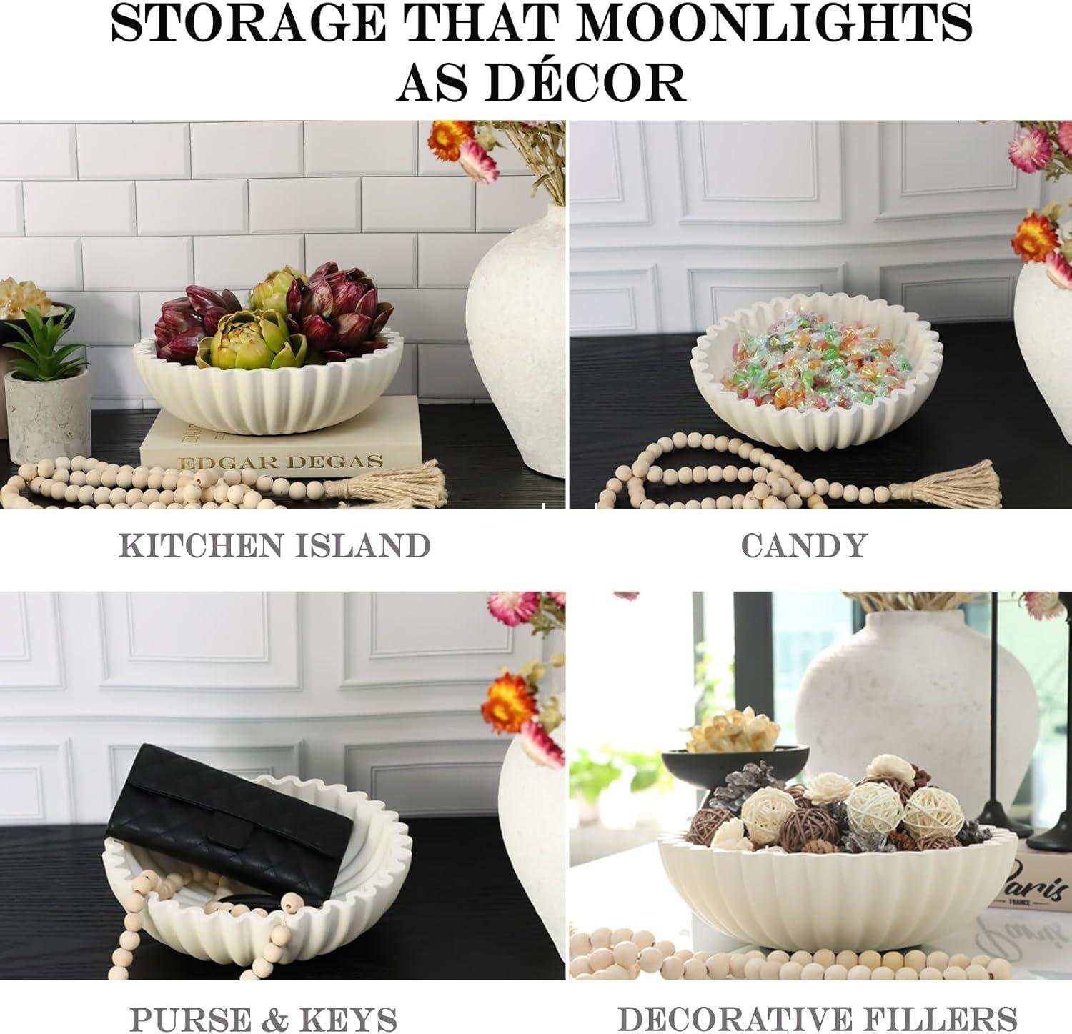 Wholesale Scalloped Ruffle Decorative Bowl - 10