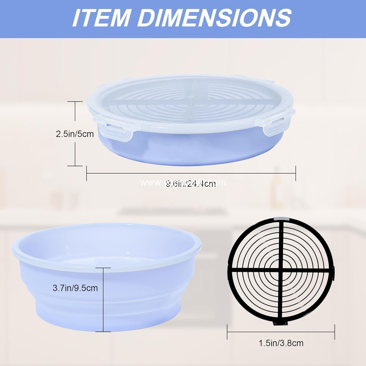 Wholesale Collapsible Batter Bowl - Mess-Free Breading Shaker with Lid for Fried Fish, Chicken, Onion Rings, Wings & More, No Leak - Factory