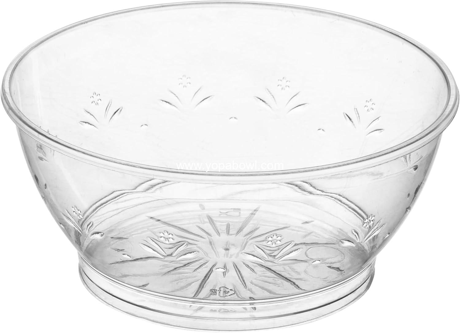 Wholesale Clear Mini Plastic Bowls - 100 Pack 6 Oz Disposable Premium Hard Plastic Dessert Bowls for Weddings, Catering, Parties, and Events Factory Wholesale Clear Mini Plastic Bowls - 100 Pack 6 Oz Disposable Premium Hard Plastic Dessert Bowls for Weddings, Catering, Parties, and Events Factory
