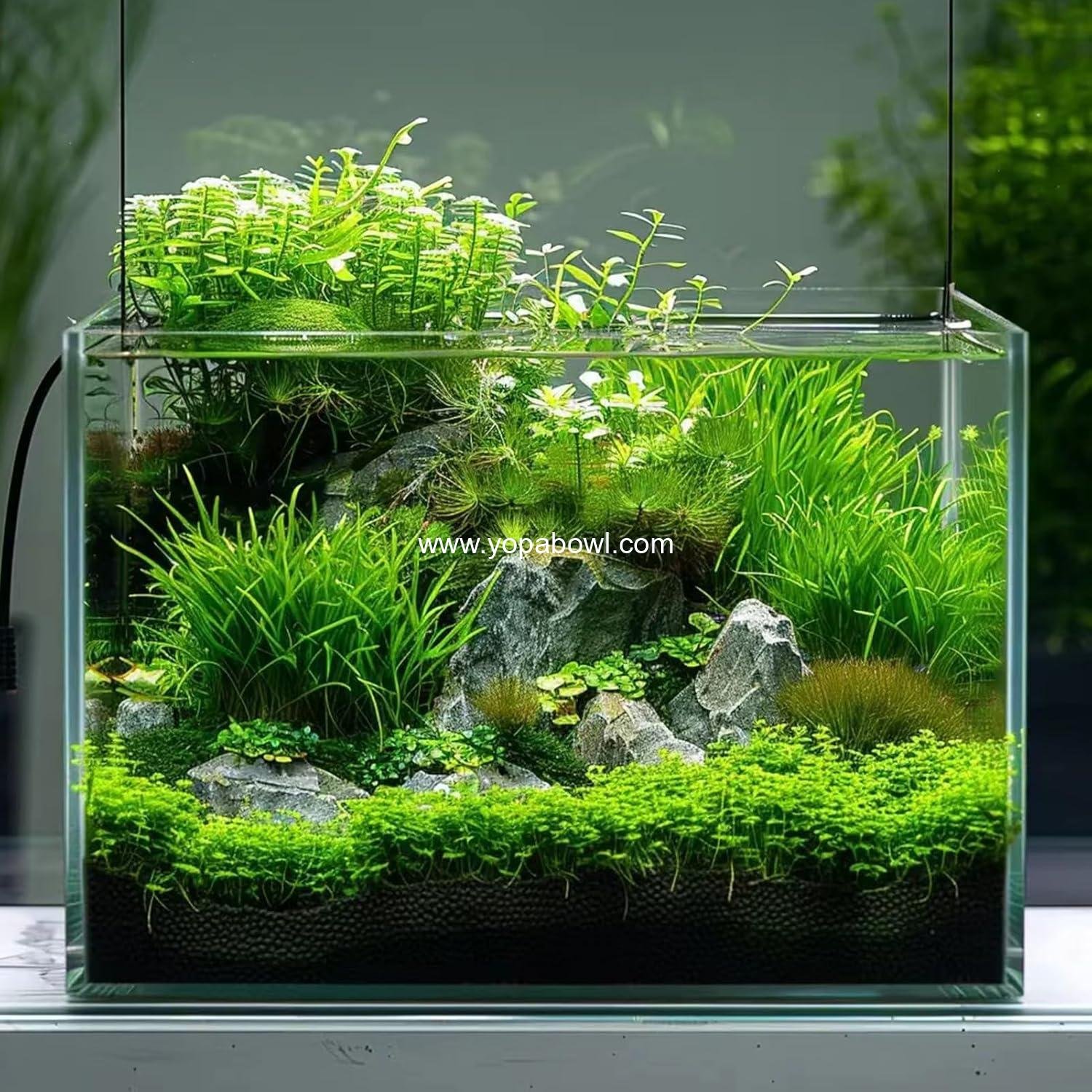 Wholesale 3 Gallon Glass Fish Tank - Easy to Maintain Small Aquarium for Betta, Goldfish, Snails, Shrimp, and Aquatic Plants Factory