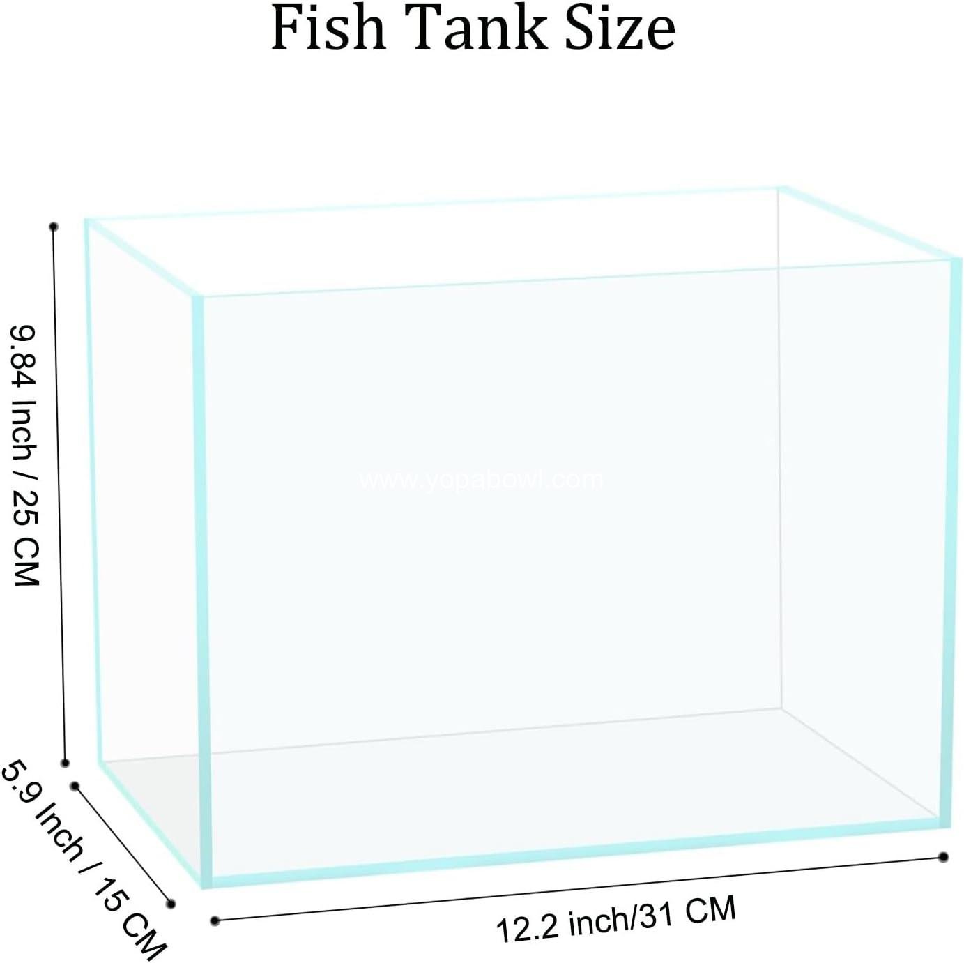 Wholesale 3 Gallon Glass Fish Tank - Easy to Maintain Small Aquarium for Betta, Goldfish, Snails, Shrimp, and Aquatic Plants Factory