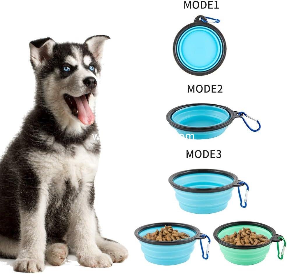 Wholesale Collapsible Dog Bowls - Portable Travel Cat and Dog Water Bowls, Foldable Food Dishes with Carabiner Clip for Hiking and Walking (Pack of 5) Factory Wholesale Collapsible Dog Bowls - Portable Travel Cat and Dog Water Bowls, Foldable Food Dishes with Carabiner Clip for Hiking and Walking (Pack of 5) Factory