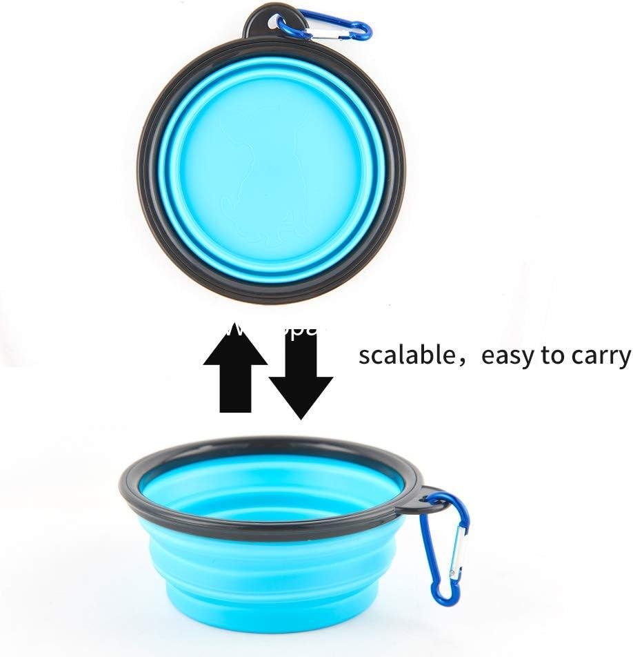 Wholesale Collapsible Dog Bowls - Portable Travel Cat and Dog Water Bowls, Foldable Food Dishes with Carabiner Clip for Hiking and Walking (Pack of 5) Factory Wholesale Collapsible Dog Bowls - Portable Travel Cat and Dog Water Bowls, Foldable Food Dishes with Carabiner Clip for Hiking and Walking (Pack of 5) Factory