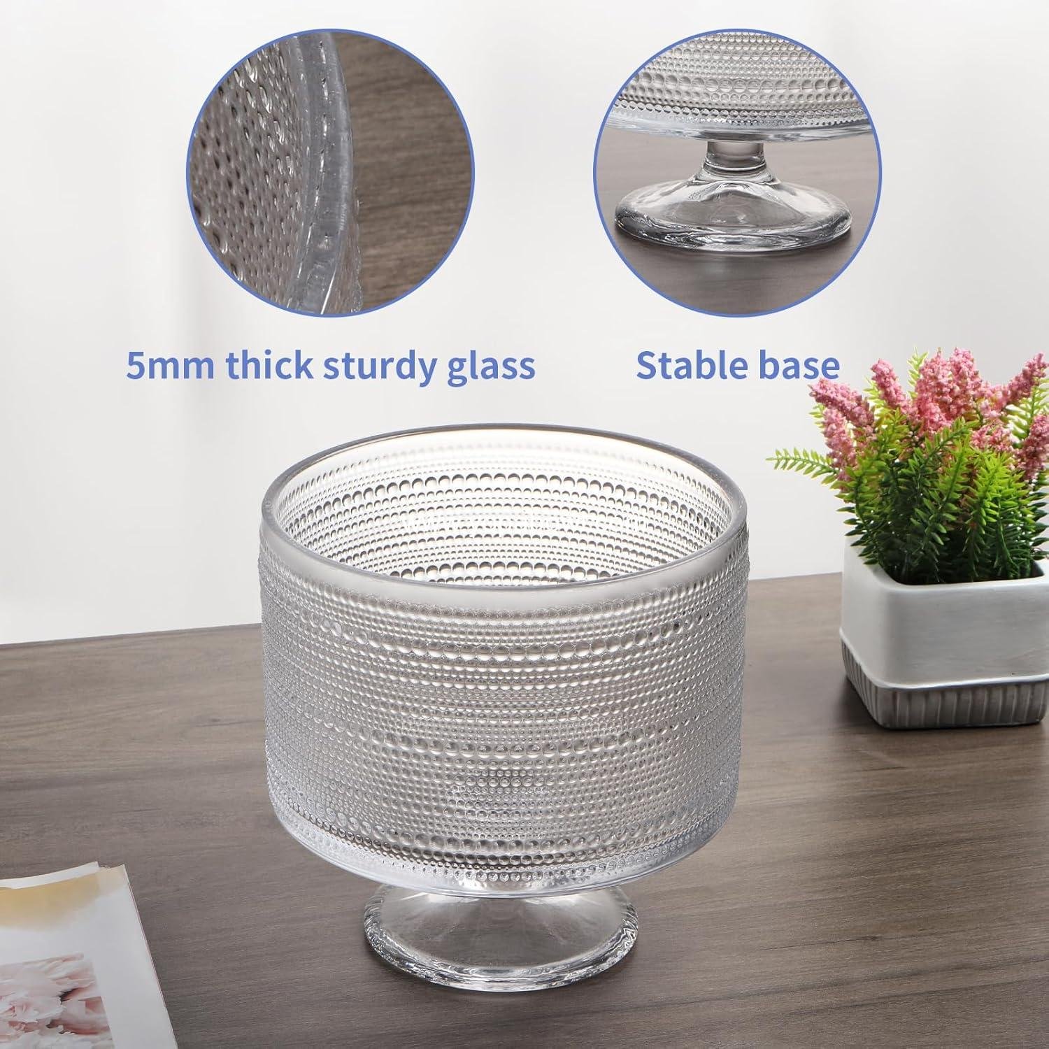 Wholesale 110oz Pedestal Trifle Bowl - Versatile Serving Dish for Salad, Dessert, and Fruit Factory