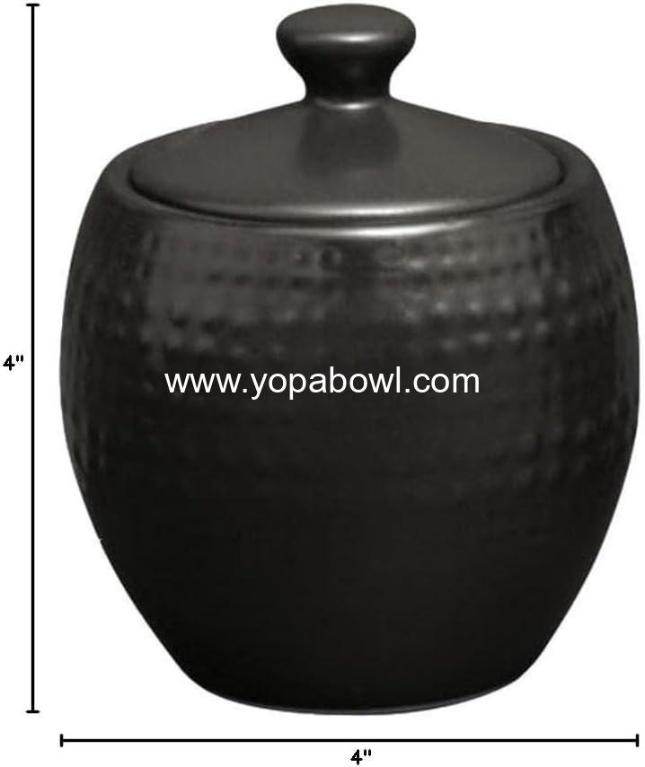 Wholesale Black Sugar Bowl, 13oz, Cambria Design - Factory