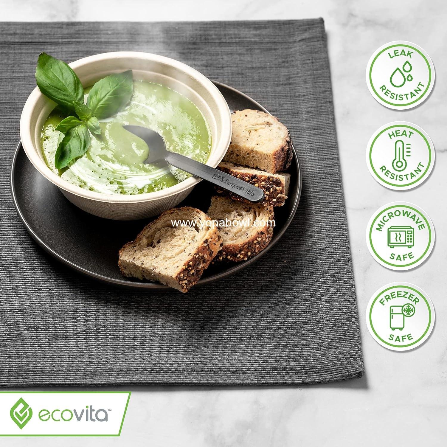 Wholesale 100% Compostable Paper Bowls [16 oz.] – 150 Eco-Friendly Disposable Bowls, Sturdy Liquid and Heat Resistant Alternative to Plastic or Paper Bowls Factory