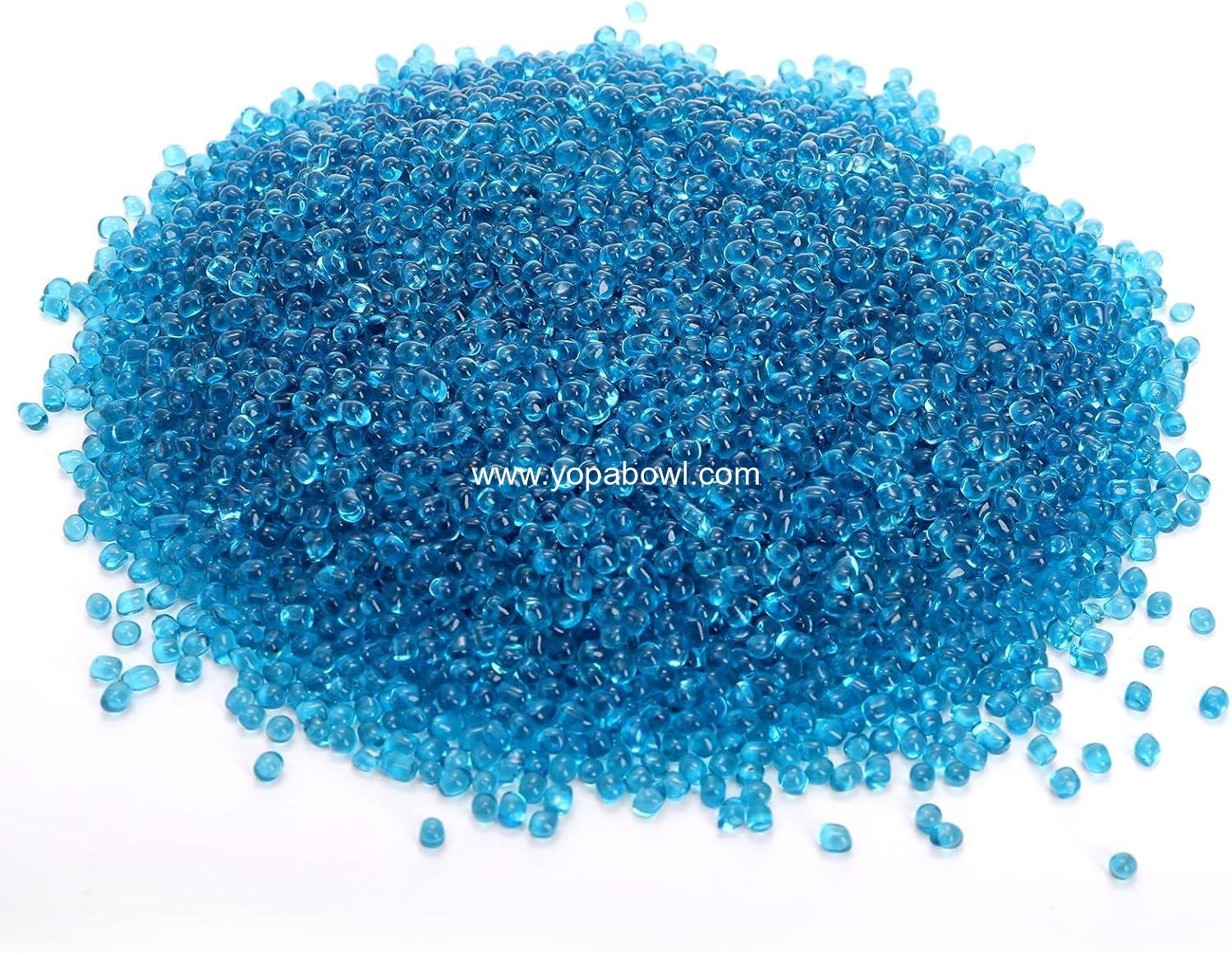 Wholesale Mini Oblate Glass Fish Bowl, 1 Gallon Small Tank with Blue Aquarium Sand and Coral Ornament for Betta Fish - Factory