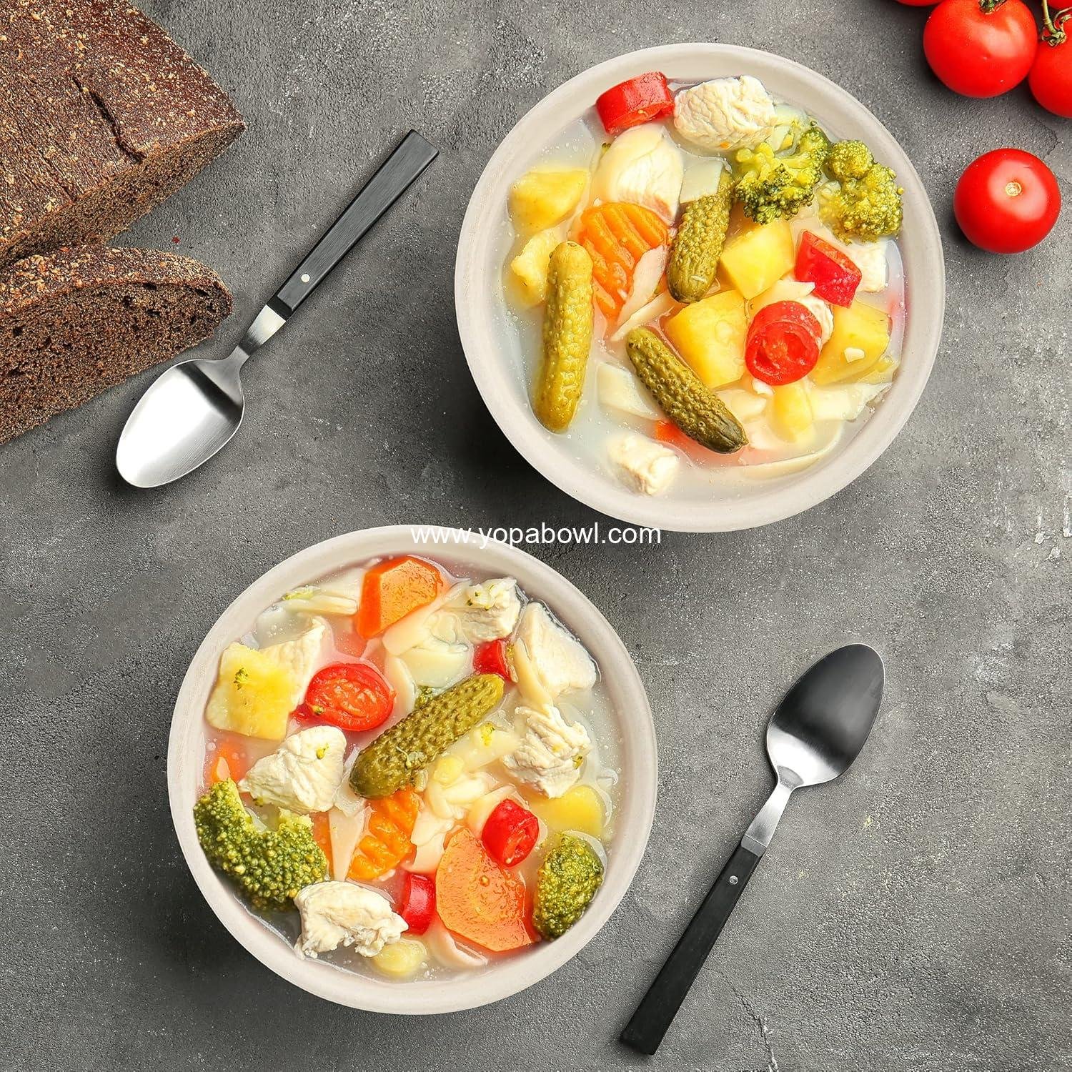 Wholesale 40 Oz Disposable Paper Bowls [50 Pack] - 100% Compostable, Biodegradable, Eco-Friendly Natural Colour Bowls for Salad, Hot Soup, and Pasta - Convenient for Daily Use, Factory