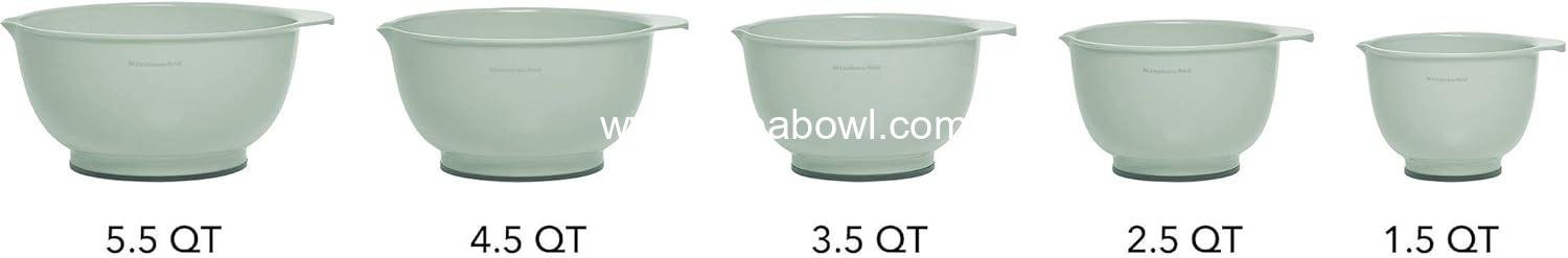 Wholesale Classic Mixing Bowls Set of 5 Pistachio - Factory