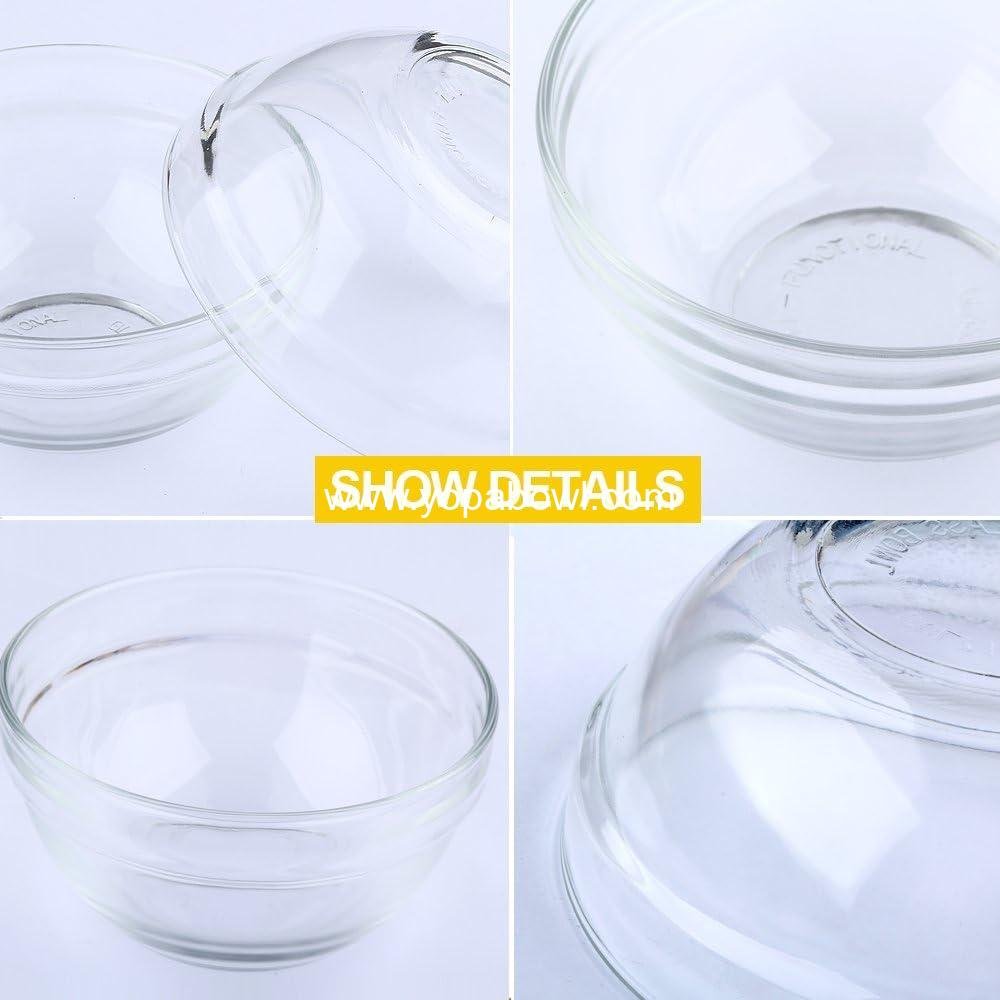 Wholesale Mini Bowls 4 Inch Glass Bowls for Kitchen Prep, Desserts, Dips, Candy Dishes, 4oz Stackable Dishware, Set of 16 Factory