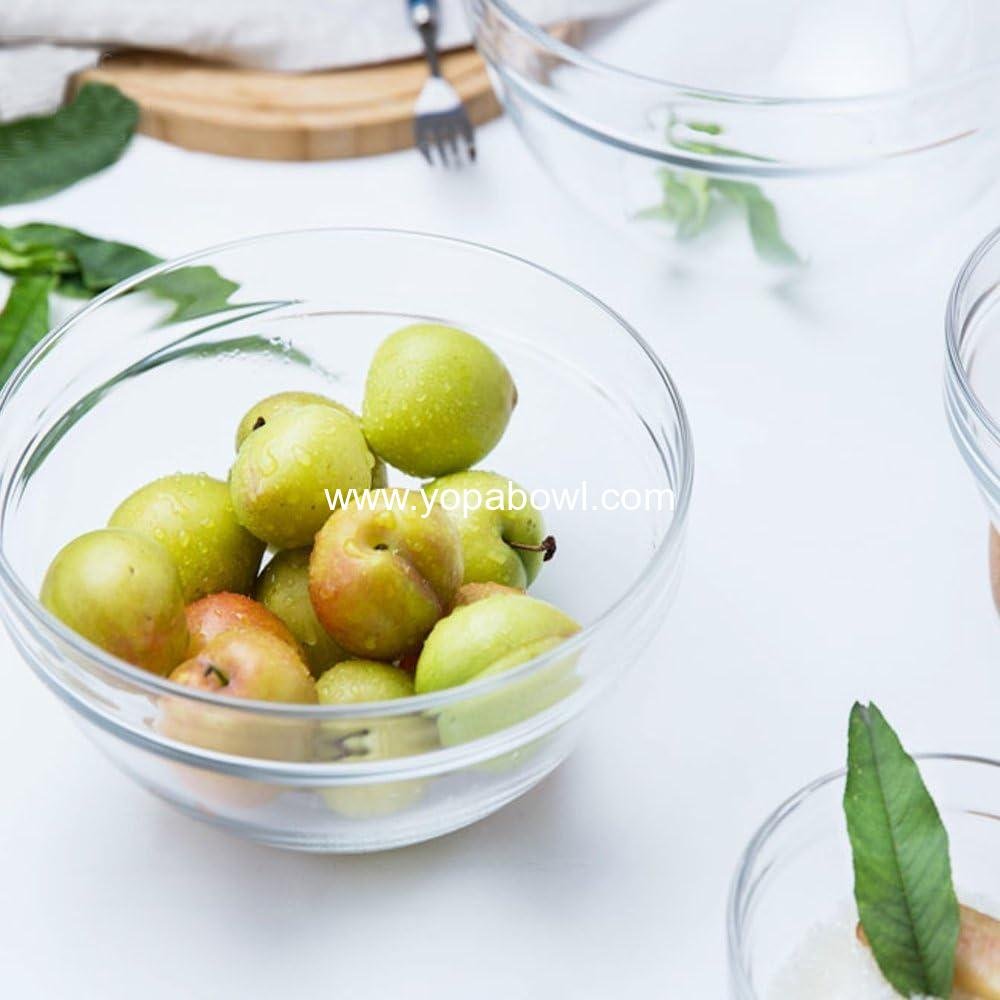 Wholesale Mini Bowls 4 Inch Glass Bowls for Kitchen Prep, Desserts, Dips, Candy Dishes, 4oz Stackable Dishware, Set of 16 Factory