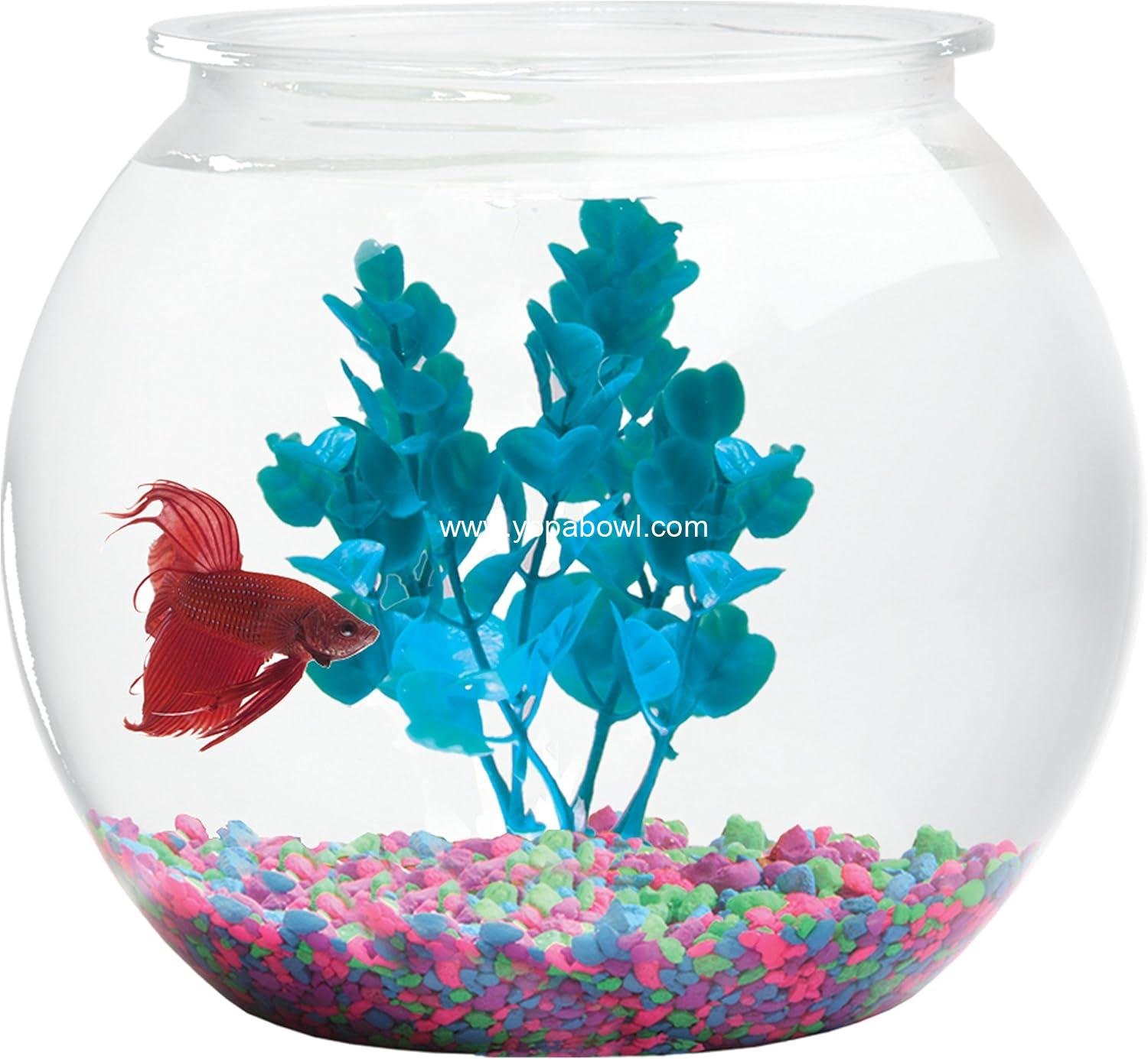 Wholesale 1 Gallon Round Fish Bowl - Crystal Clear Break-Resistant Lightweight Plastic Ideal for Betta Fish, Home Décor, and Party Drinks - Factory Wholesale 1 Gallon Round Fish Bowl - Crystal Clear Break-Resistant Lightweight Plastic Ideal for Betta Fish, Home Décor, and Party Drinks - Factory