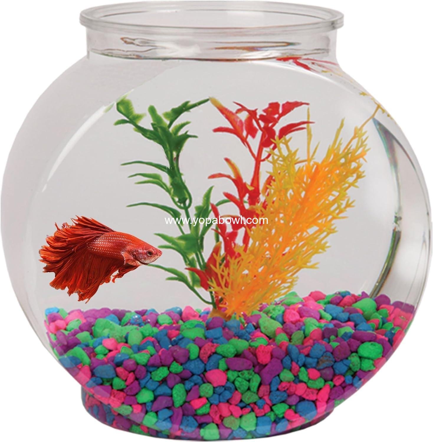 Wholesale 1-Gallon Shatterproof Fish Bowl, Crystal Clear Clarity - Factory