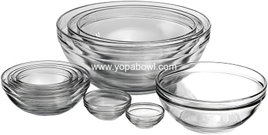 Wholesale 10 Piece Mixing Bowl Set - Nesting Serving and Mixing Bowls (1 oz, 2 oz, 4 oz, 6 oz, 10 oz, 16 oz, 1 Qt, 1.5 Qt, 2.5 Qt, 3.5 Qt) Factory