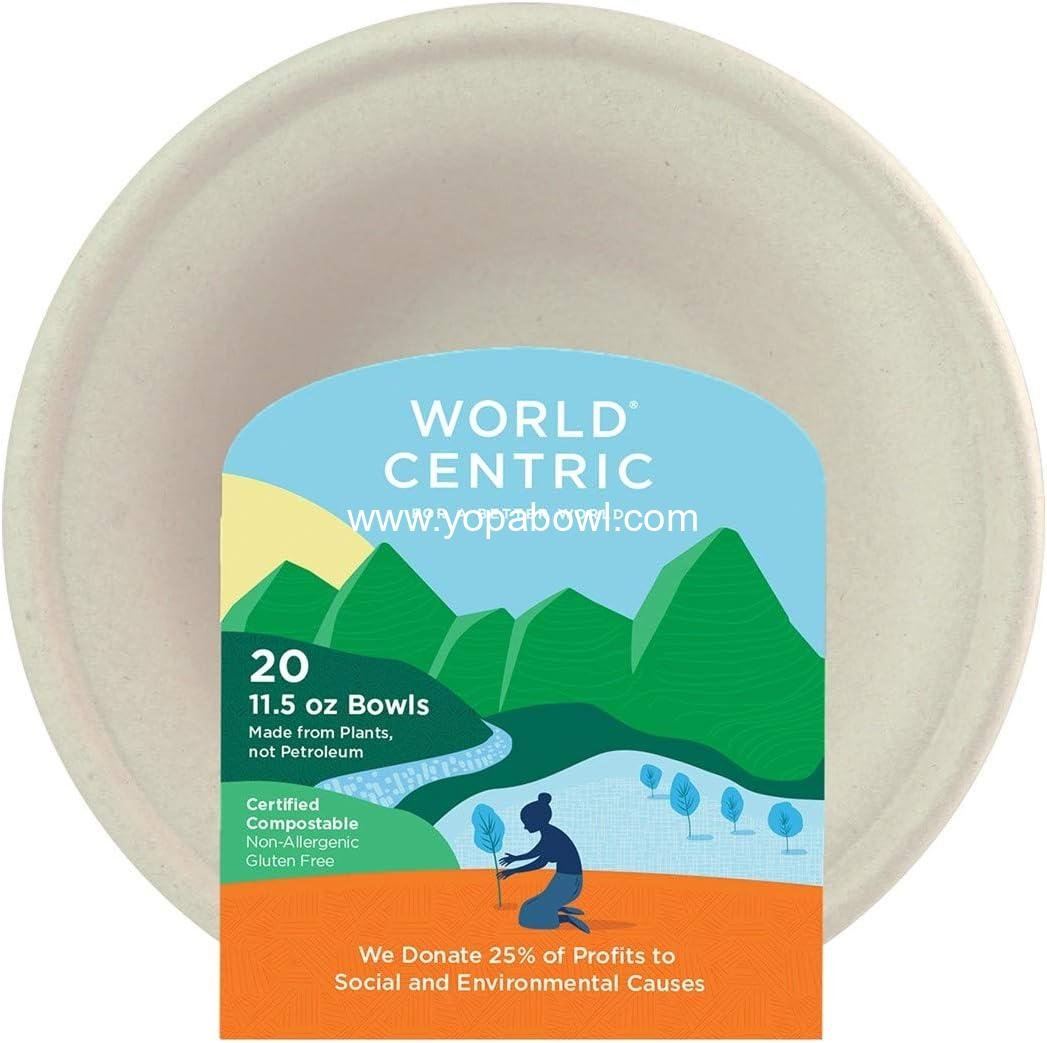 Wholesale 11.5 oz Fiber Bowls - Eco-Friendly, Sustainable Tableware Factory