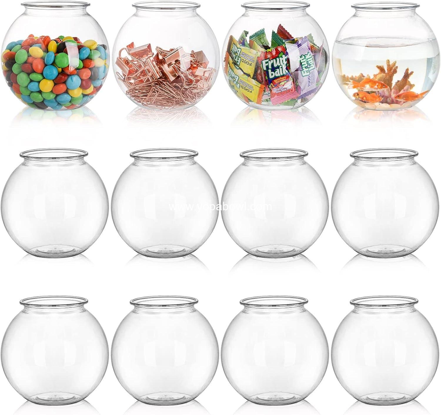 Wholesale 12 Pack Plastic Ivy Bowls 16 Oz Round Fish Bowls Unbreakable Vases for Home Decor Carnival Games Candy Party Favors Centerpiece BPA Free Clear Factory Wholesale 12 Pack Plastic Ivy Bowls 16 Oz Round Fish Bowls Unbreakable Vases for Home Decor Carnival Games Candy Party Favors Centerpiece BPA Free Clear Factory