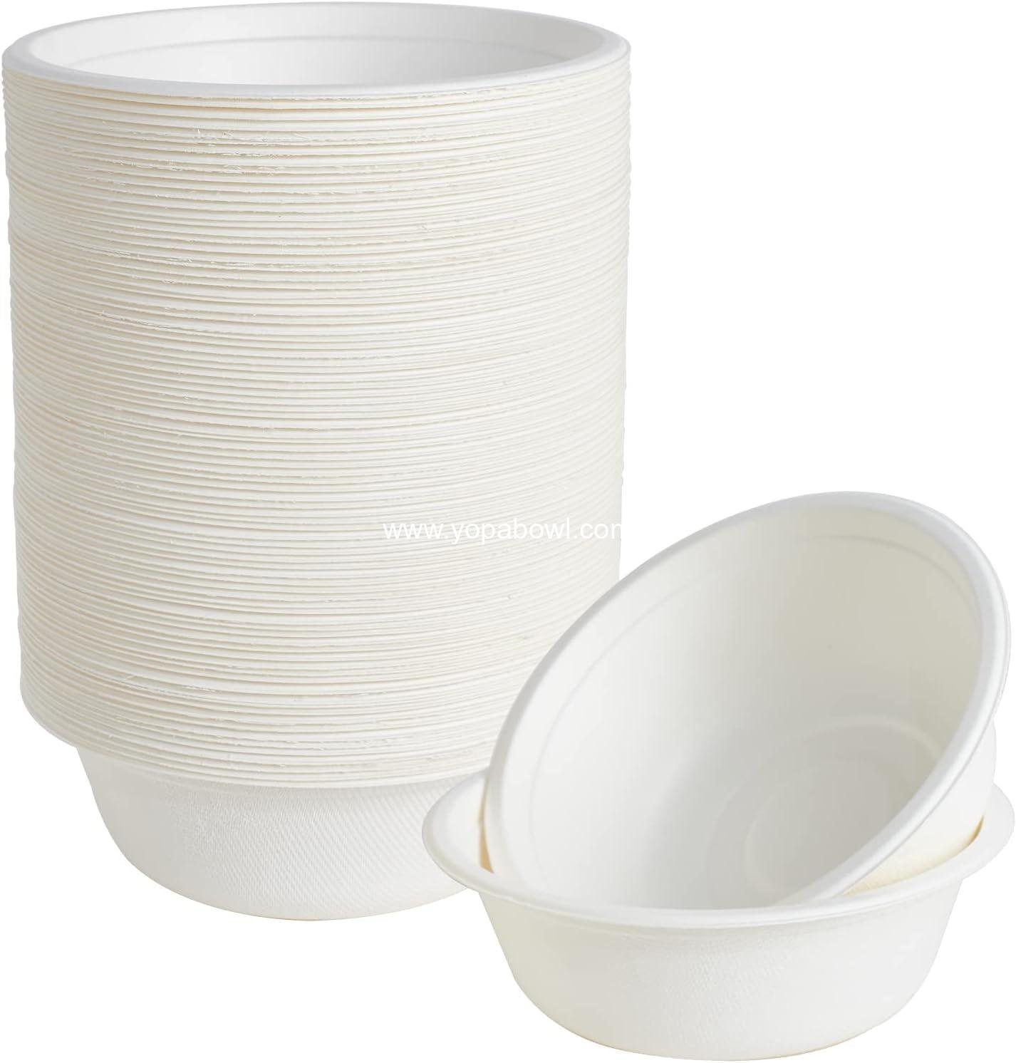 Wholesale 150 Pack 12 oz Heavy-Duty Biodegradable Compostable Paper Bowls Made from Natural Sugarcane Bagasse, Ideal for Salad, Dessert, Milk, Cereal Factory Wholesale 150 Pack 12 oz Heavy-Duty Biodegradable Compostable Paper Bowls Made from Natural Sugarcane Bagasse, Ideal for Salad, Dessert, Milk, Cereal Factory