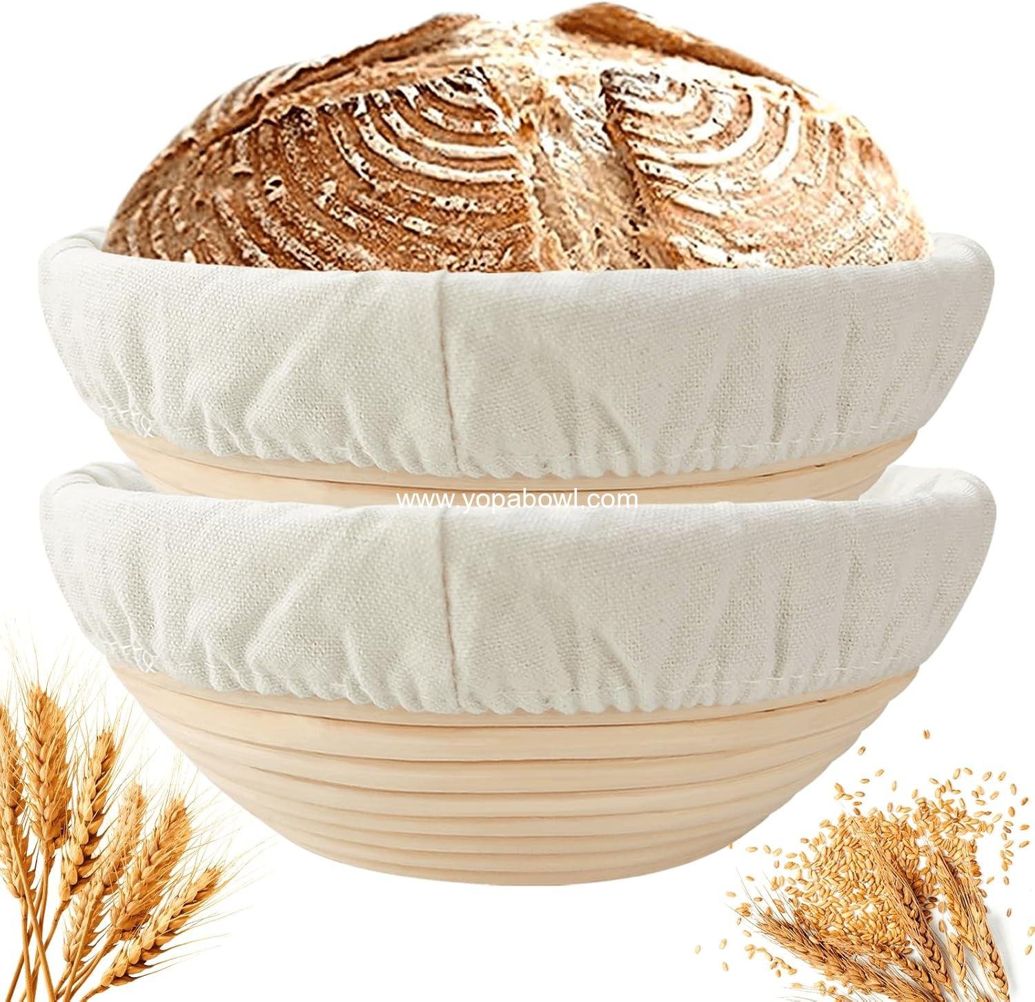 Wholesale 9 Inch Round Sourdough Proofing Basket Set of 2 for Artisan Bread Making for Professionals and Home Bakers Factory Wholesale 9 Inch Round Sourdough Proofing Basket Set of 2 for Artisan Bread Making for Professionals and Home Bakers Factory