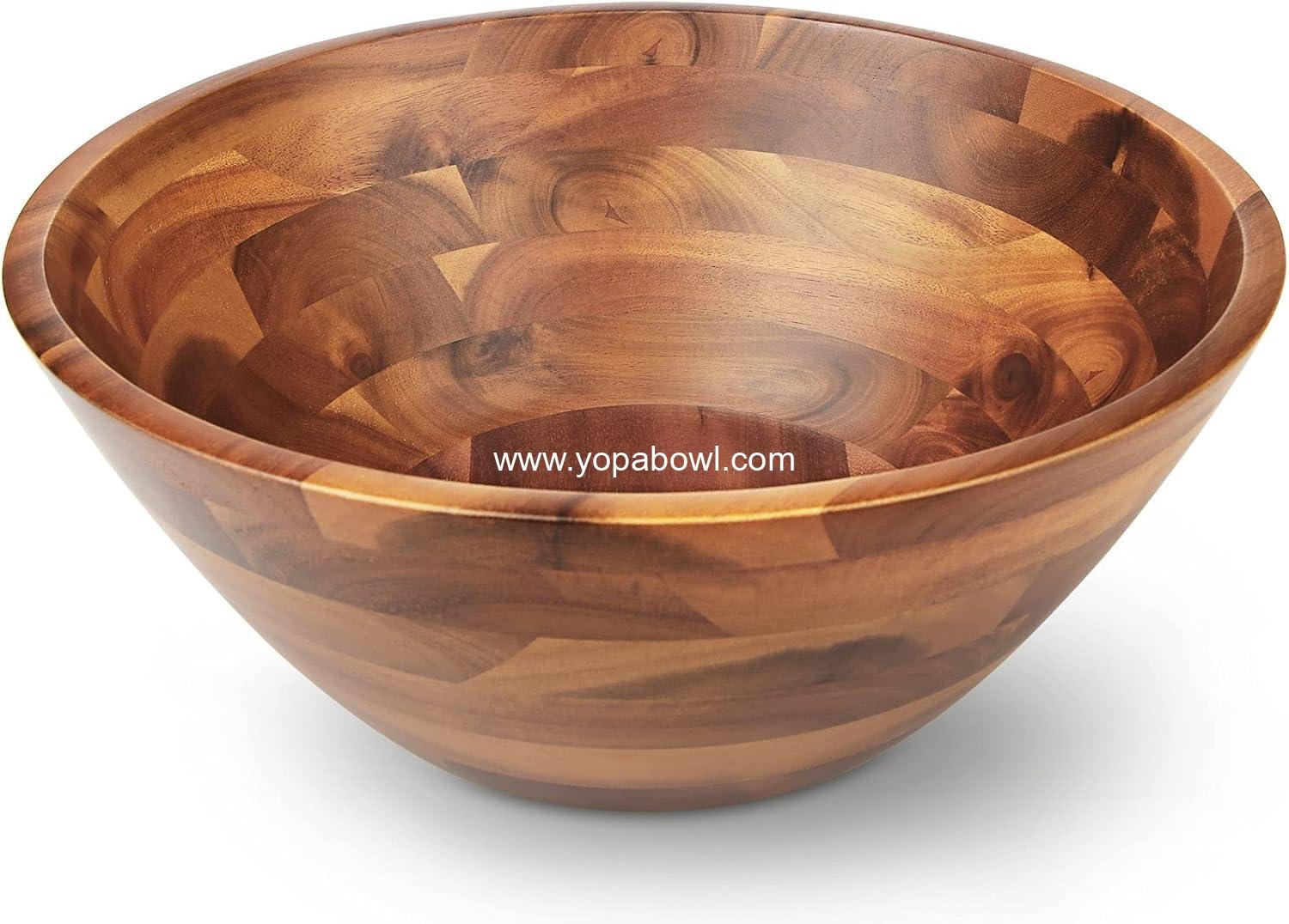 Wholesale Acacia Wood Serving Bowl for Fruits or Salads, 11 Wholesale Acacia Wood Serving Bowl for Fruits or Salads, 11