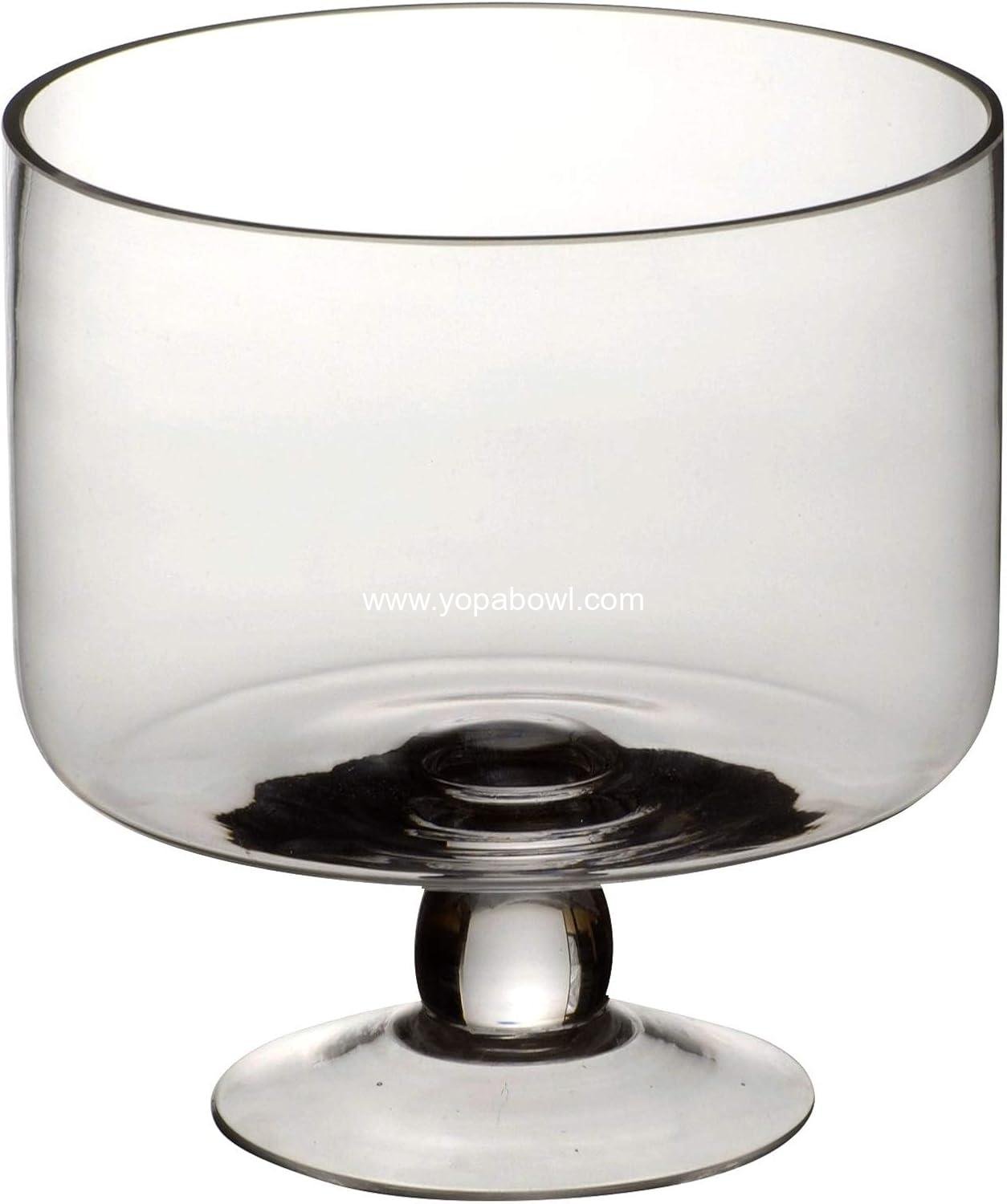 Wholesale Clear Glass Trifle Bowl with Classic Modern Design | Perfect for Desserts, Cakes, Pastries, Ice Cream | Versatile for Mixing Ingredients, Salad, Yogurt | Dishwasher Safe | Factory Wholesale Clear Glass Trifle Bowl with Classic Modern Design | Perfect for Desserts, Cakes, Pastries, Ice Cream | Versatile for Mixing Ingredients, Salad, Yogurt | Dishwasher Safe | Factory