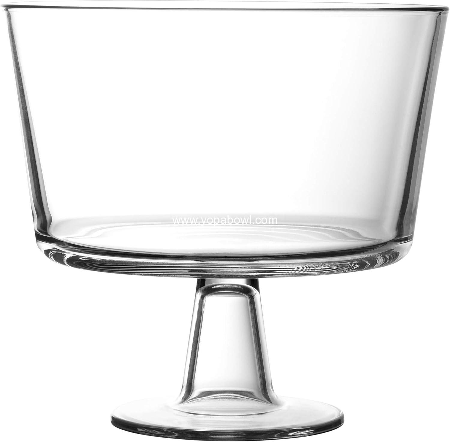 Wholesale European Trifle Bowl with Pedestal - Luxurious Crystal-Clear Glass Dessert and Cake Stand, X-Quart - Ideal for Displaying Pastries, Perfect for Weddings and Holidays Factory