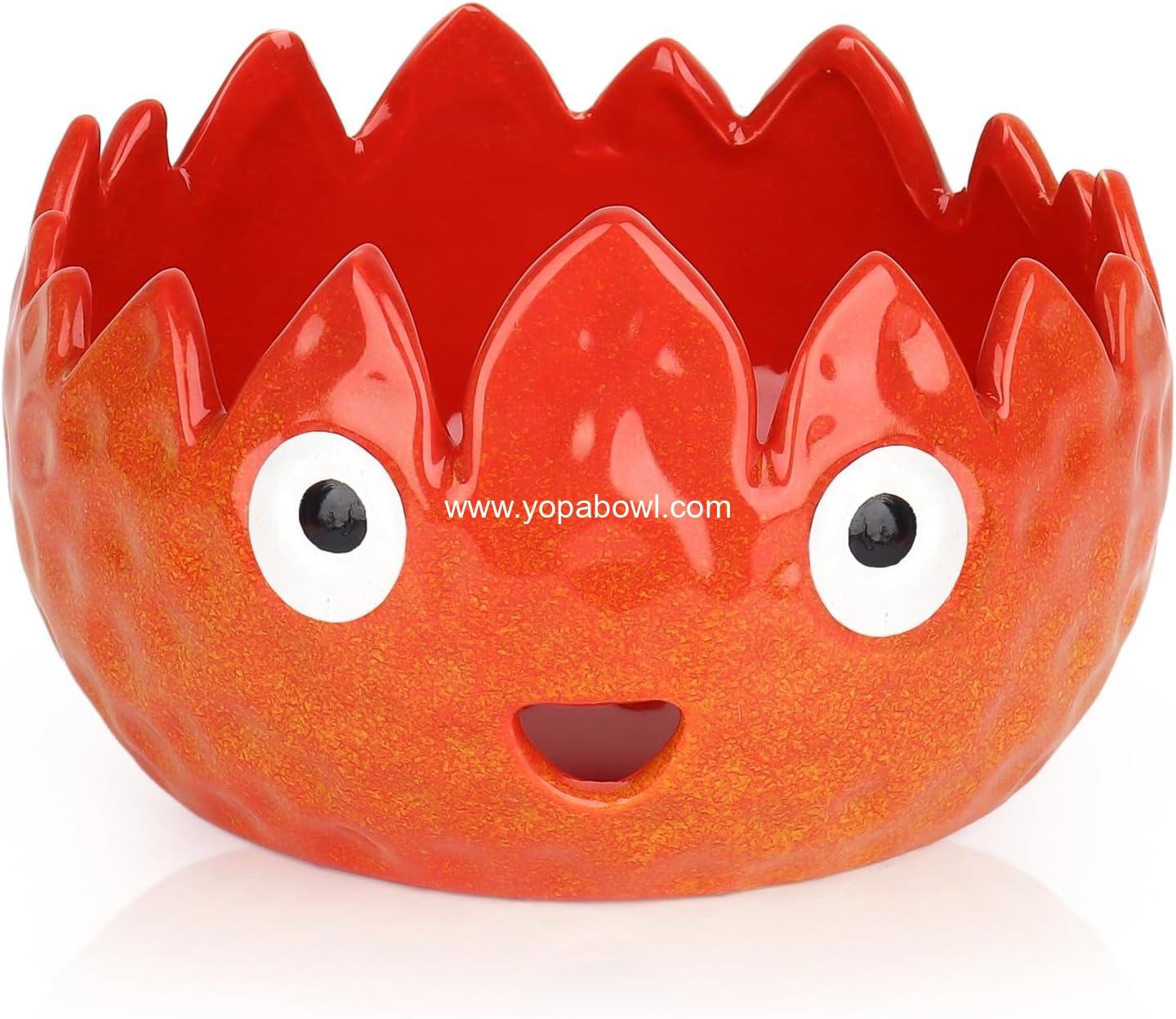 Wholesale Flame Yarn Bowl for Crocheting - Cute Handmade Ceramic Knitting Bowl - Ideal Gift for Crocheters and Knitters - Factory