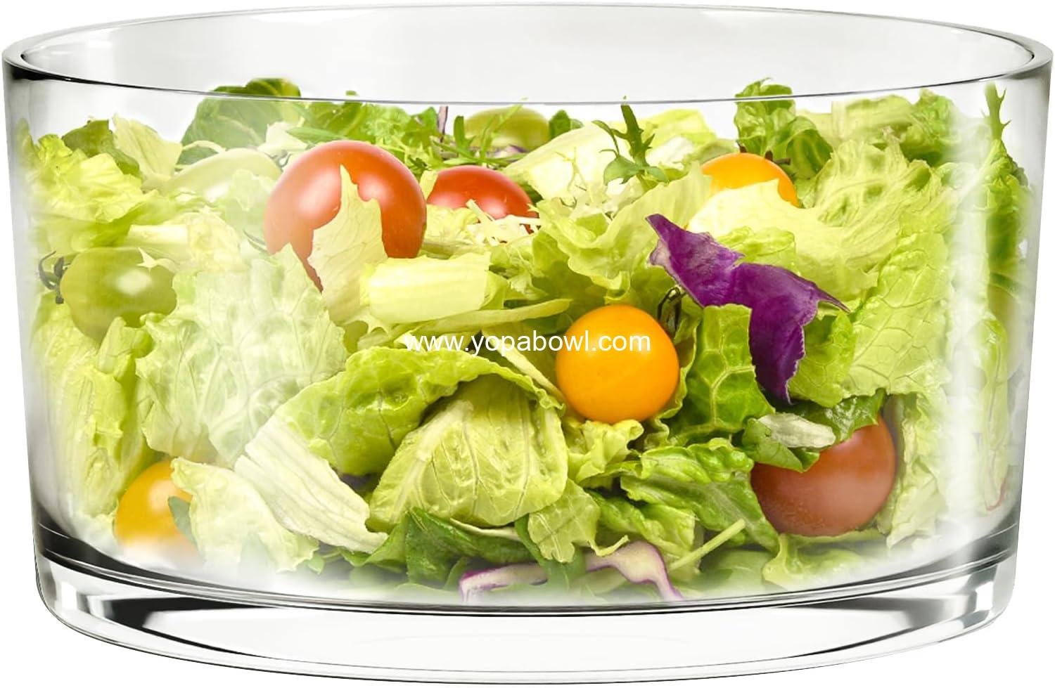Wholesale Glass Salad Bowl - 118oz Versatile Trifle and Fruit Bowl - Elegant & Durable for Serving Salads and Desserts - Factory