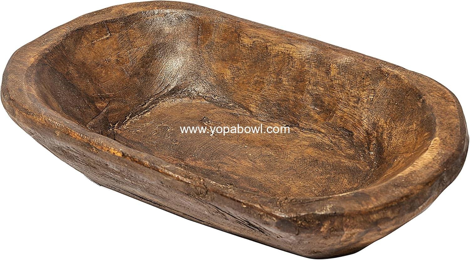 Wholesale Handcrafted Wooden Dough Bowl - 10 Inch Decorative Centerpiece Bowl for Home Decor, Table Display, OEM Wholesale Handcrafted Wooden Dough Bowl - 10 Inch Decorative Centerpiece Bowl for Home Decor, Table Display, OEM