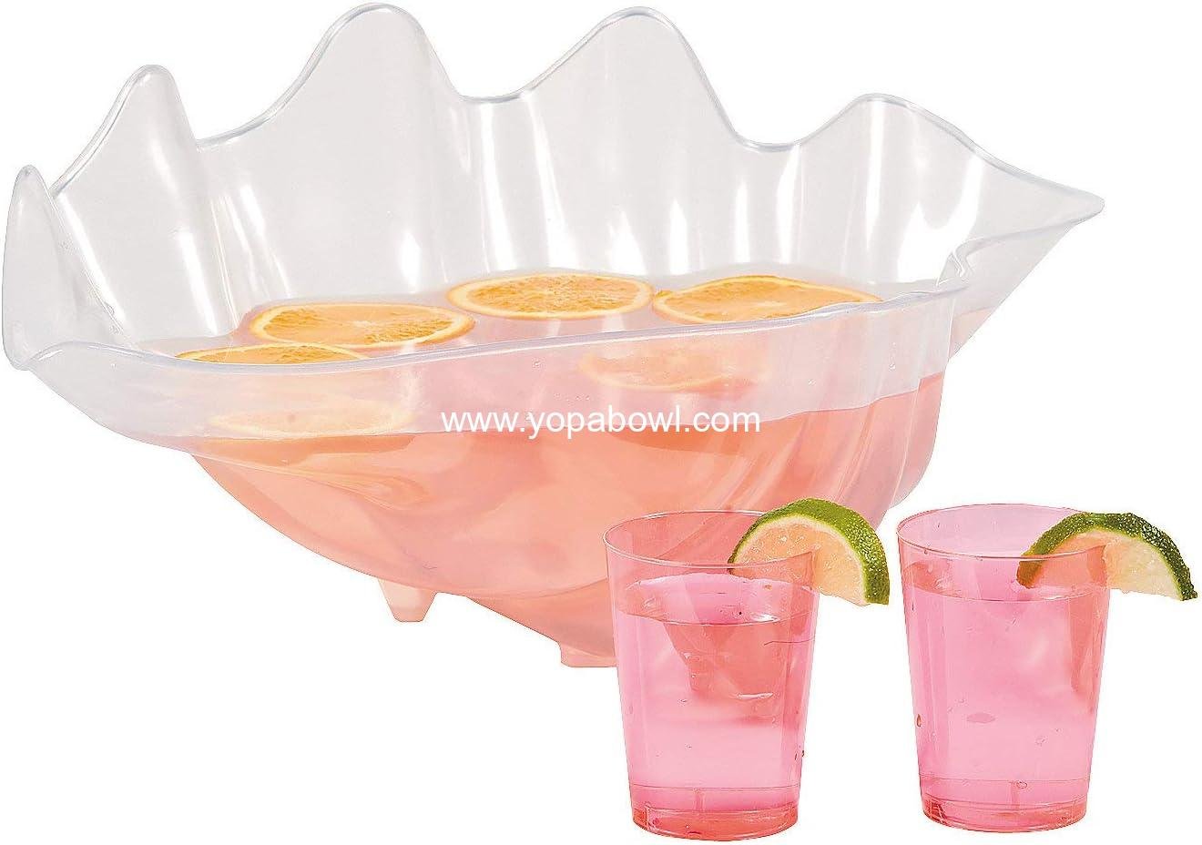 Wholesale Large 18-Inch Clear Plastic Seashell Punch Bowl - Decorative Beach Theme Serving Bowl for Parties, Luau Celebrations & Outdoor Entertaining | Food-Safe Acrylic Design Factory Wholesale Large 18-Inch Clear Plastic Seashell Punch Bowl - Decorative Beach Theme Serving Bowl for Parties, Luau Celebrations & Outdoor Entertaining | Food-Safe Acrylic Design Factory