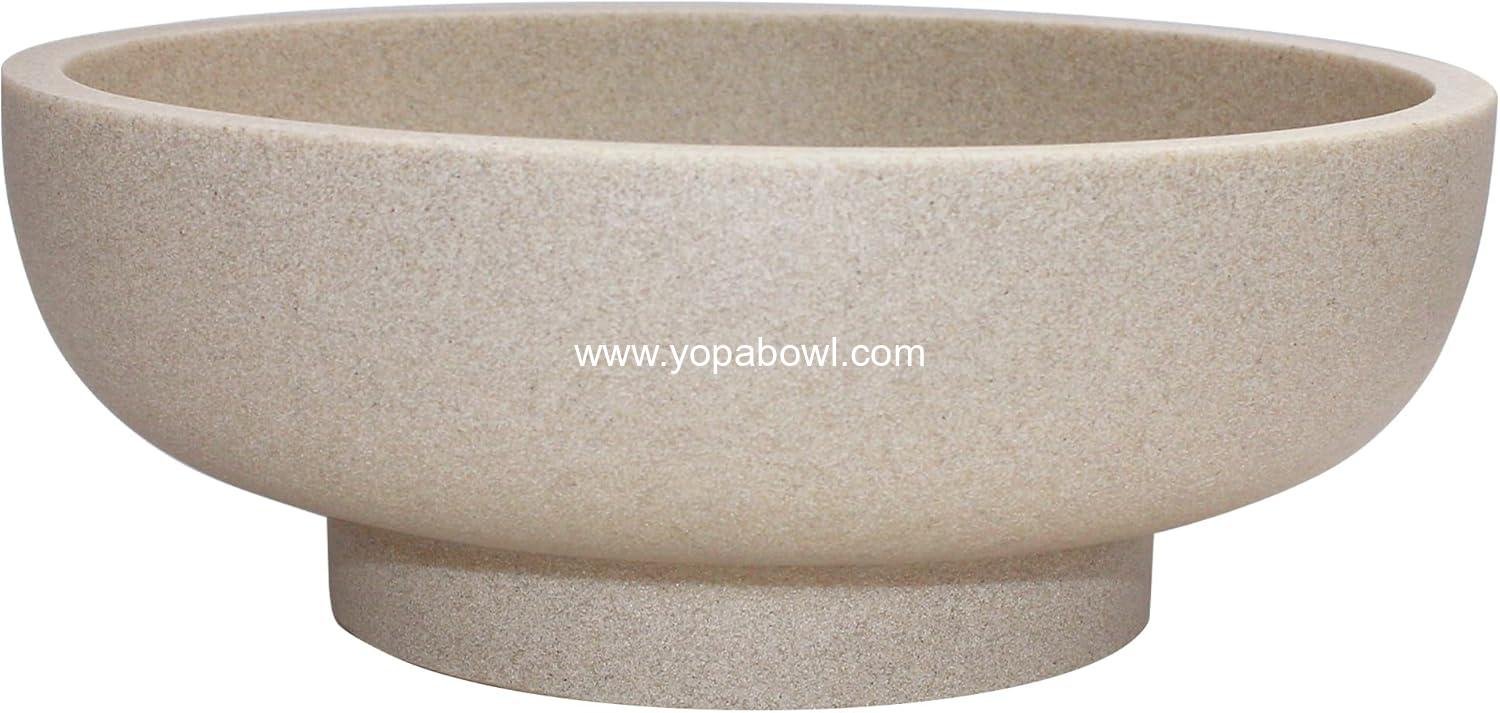 Wholesale Large Decorative Bowl, Modern Resin Fruit Bowl for Kitchen Counter, Home Decor Key Holder, Sand Beige Manufacturer Wholesale Large Decorative Bowl, Modern Resin Fruit Bowl for Kitchen Counter, Home Decor Key Holder, Sand Beige Manufacturer