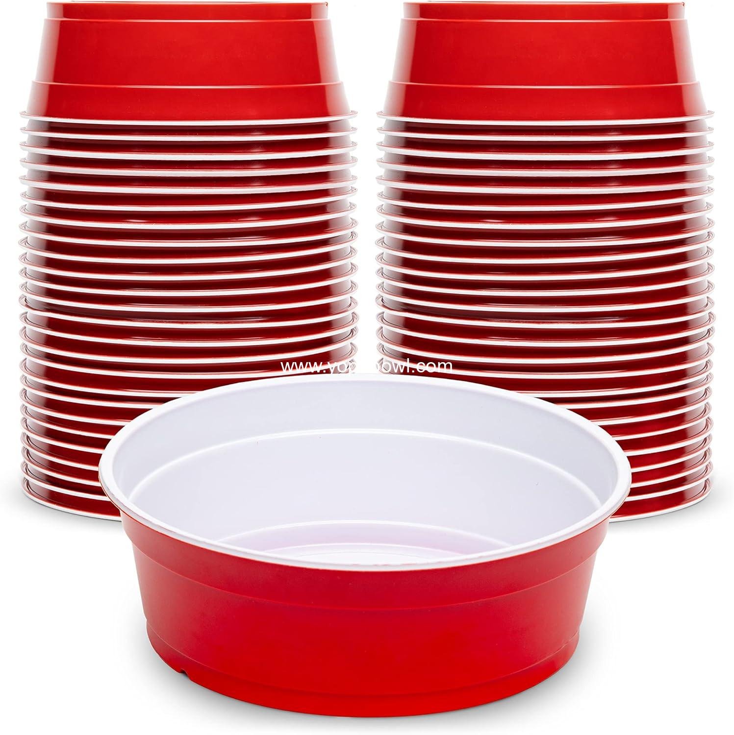 Wholesale Large Disposable Plastic Bowls - 22 oz & 60 oz Sizes - Party Cup Style Factory Wholesale Large Disposable Plastic Bowls - 22 oz & 60 oz Sizes - Party Cup Style Factory