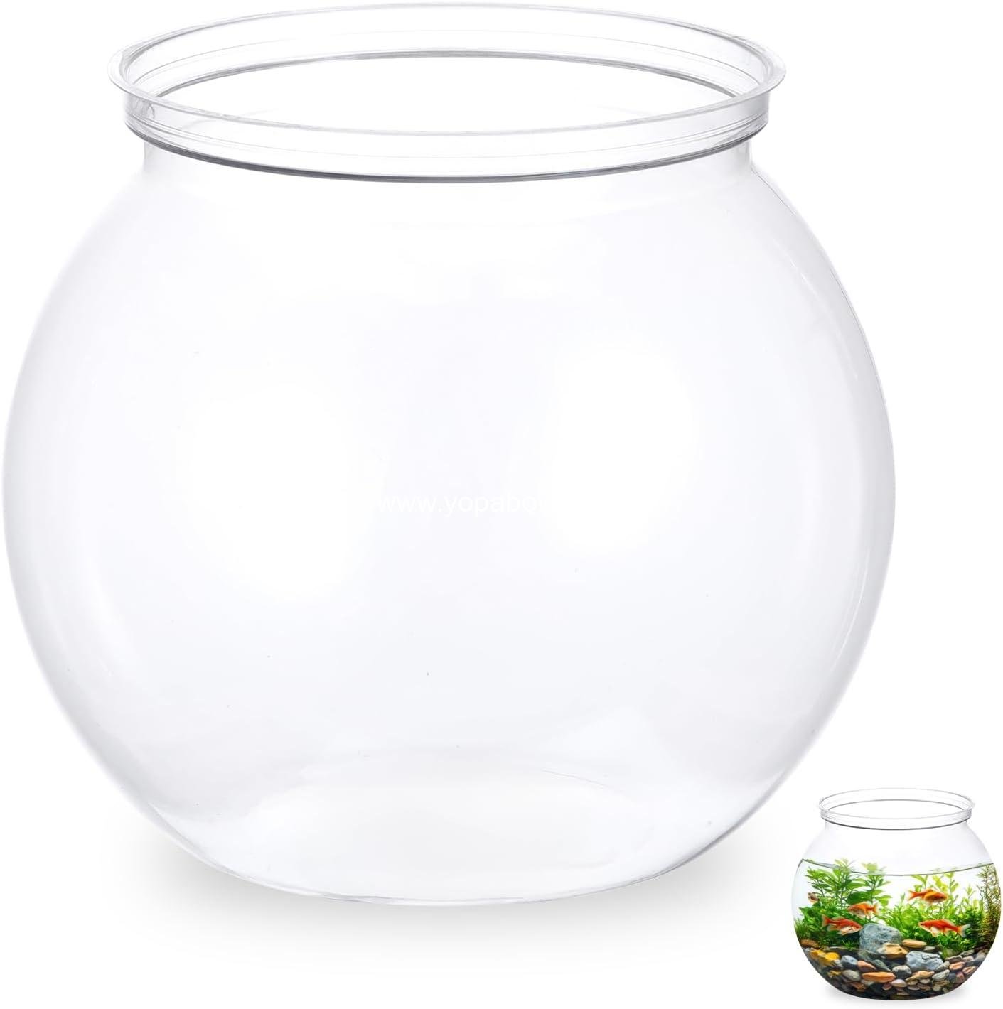 Wholesale Mini Plastic Fish Bowl 27 oz Decorative Small Aquarium Bowl Unbreakable Heavy Duty Centerpiece Vase Party Decoration, Pack of 1 Factory Wholesale Mini Plastic Fish Bowl 27 oz Decorative Small Aquarium Bowl Unbreakable Heavy Duty Centerpiece Vase Party Decoration, Pack of 1 Factory