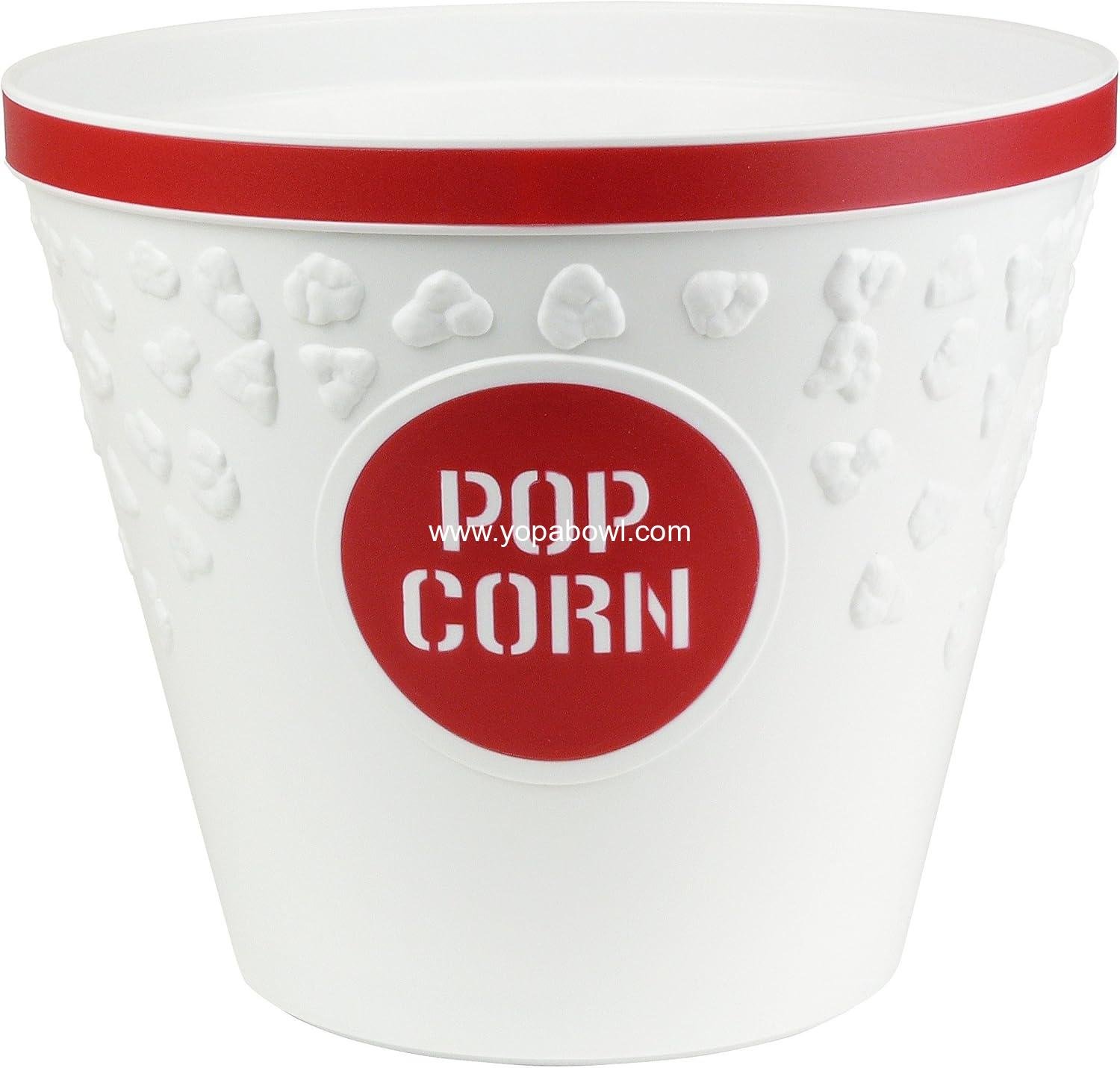 Wholesale Red Popcorn Bucket Plastic Bowl - Large Size, Factory Wholesale Red Popcorn Bucket Plastic Bowl - Large Size, Factory
