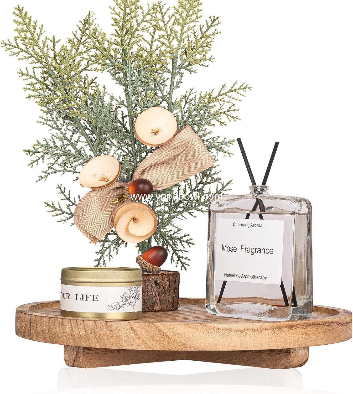 Wholesale Round Wooden Decorative Tray – 10