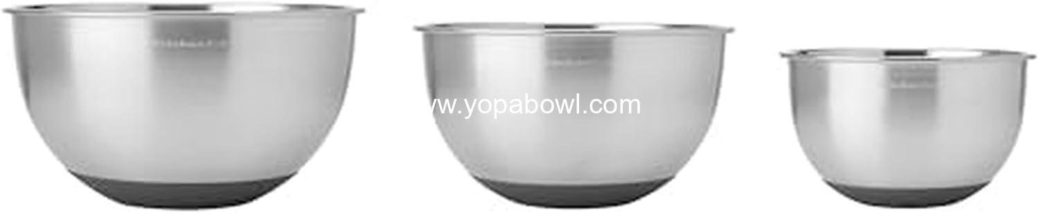 Wholesale Stainless Steel Mixing Bowls Set of 3 - Factory