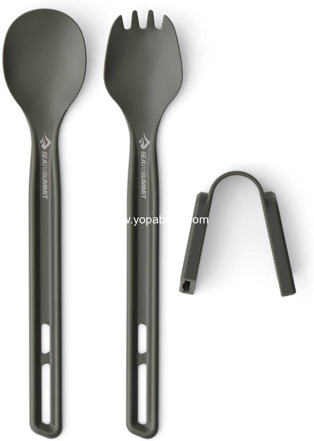 Wholesale Ultralight Cutlery Set with Long Handle Spoon and Spork - Factory
