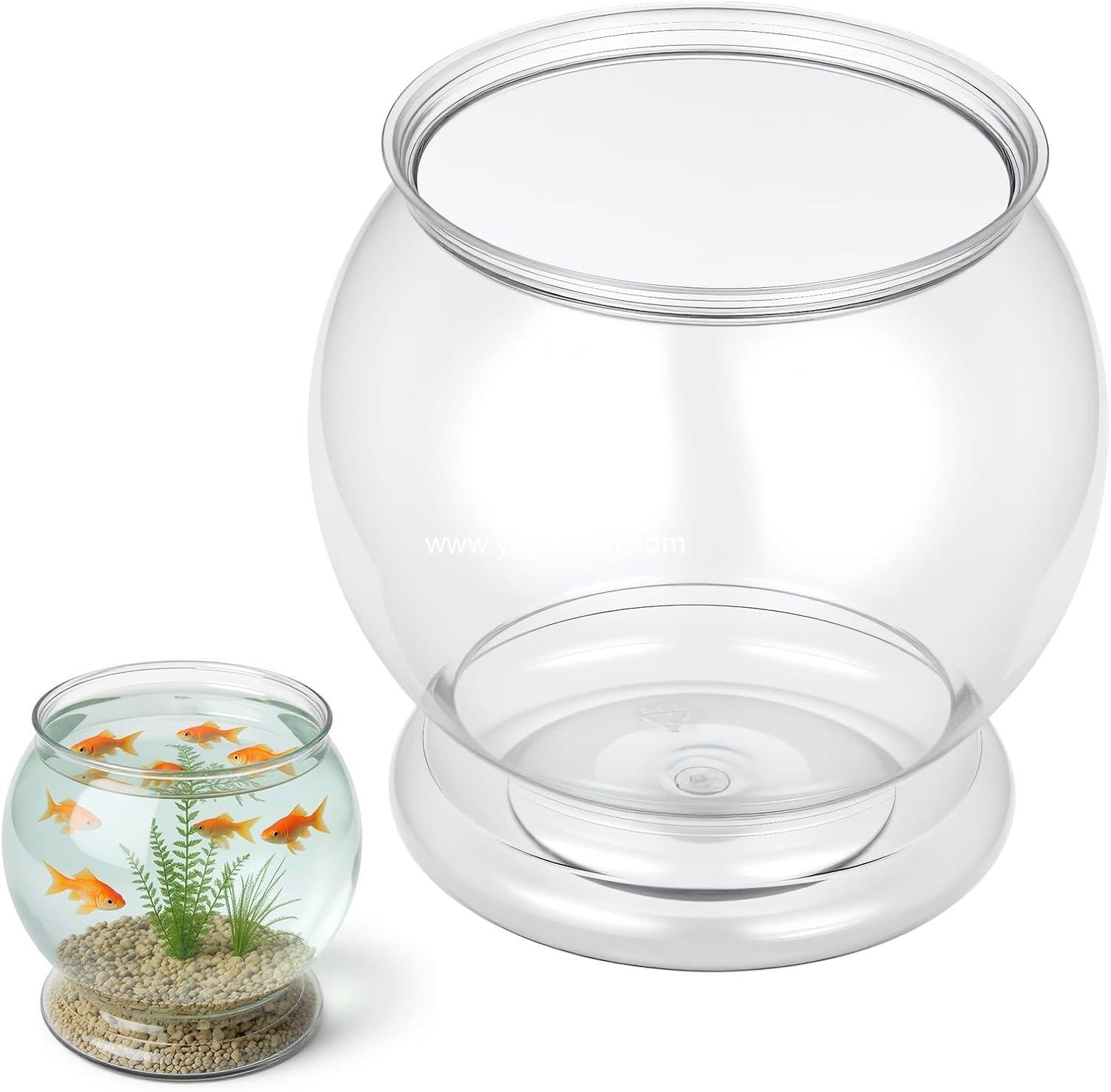 Wholesale Unbreakable 38 oz Plastic Fish Bowl - Mini Round Aquarium Decorative Centerpiece for Parties, Pack of 1 Factory