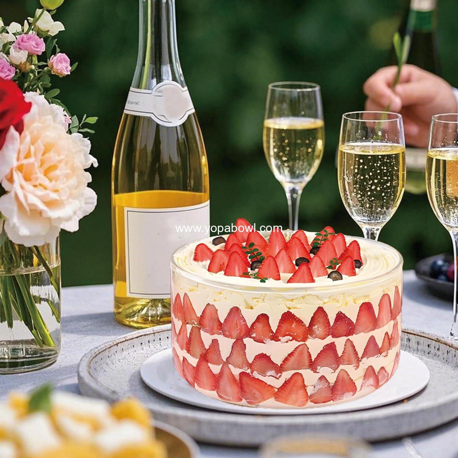 Wholesale 8-Inch Glass Trifle Bowl with Sealed Lid - Versatile Mixing and Serving Bowl for Ice Cream, Cake, Salad, Fruit, Baking, and Desserts - Microwave Safe Factory