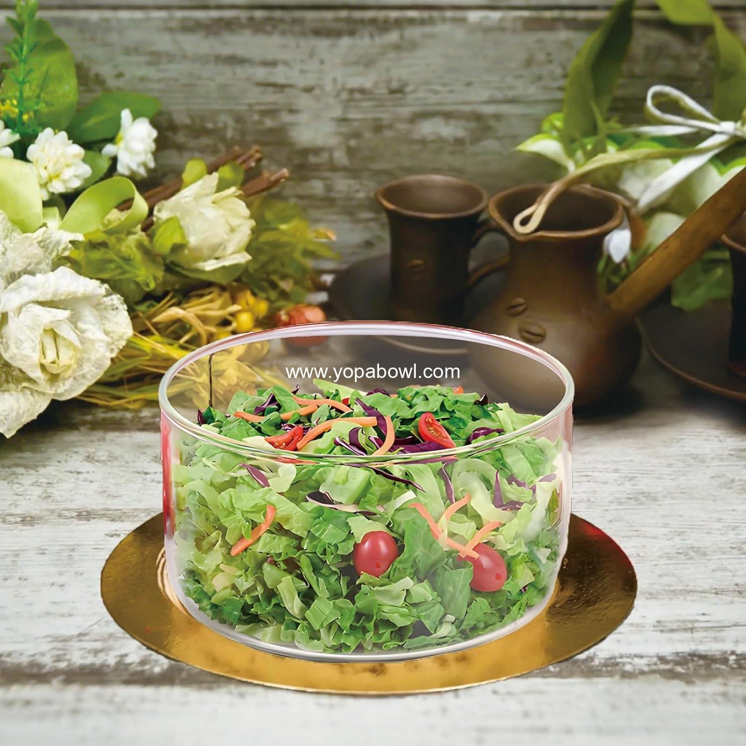 Wholesale 8-Inch Glass Trifle Bowl with Sealed Lid - Versatile Mixing and Serving Bowl for Ice Cream, Cake, Salad, Fruit, Baking, and Desserts - Microwave Safe Factory