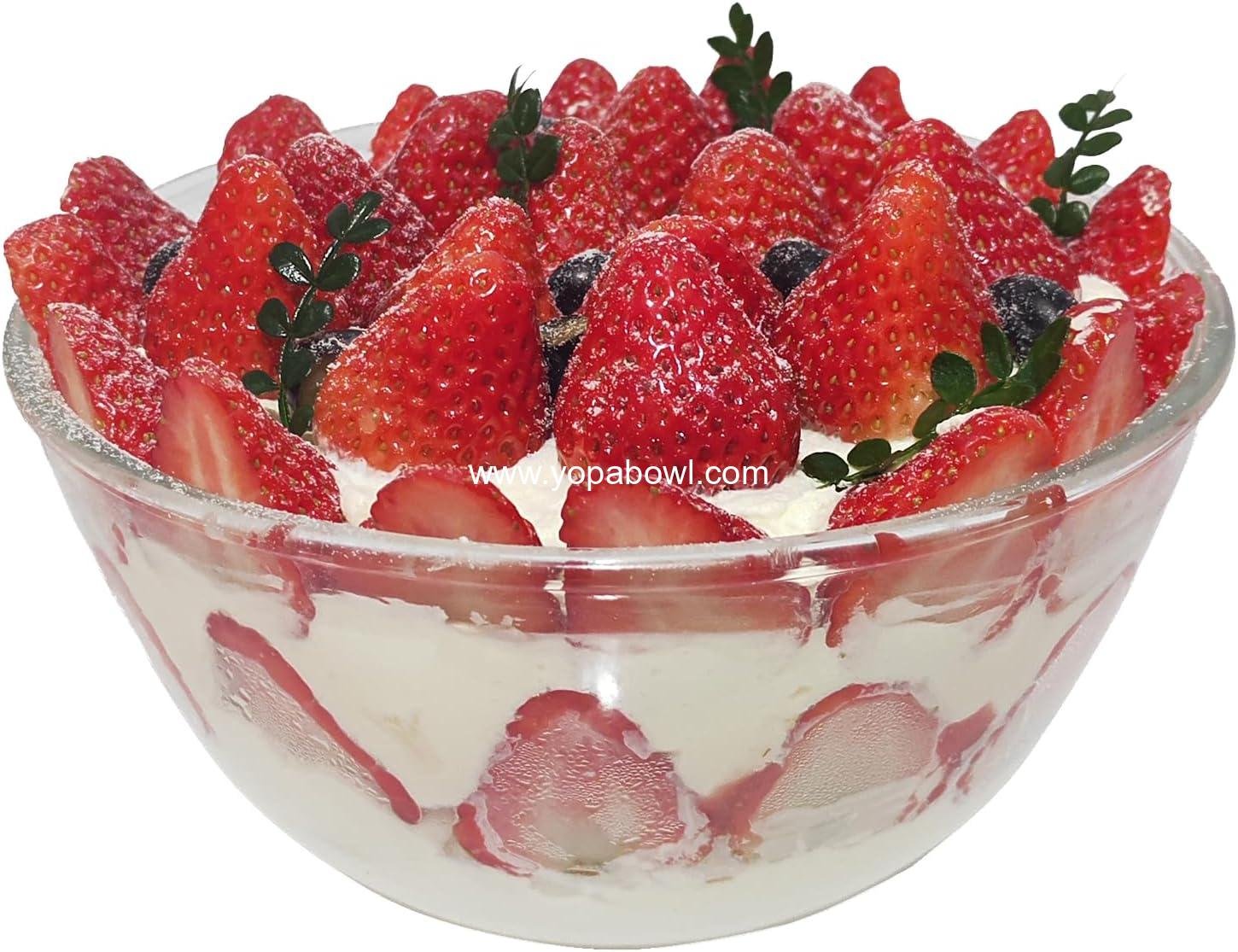 Wholesale Glass Salad Bowl with Lid, 4.7 Quart Large Thick Glass Fruit Bowl with Bamboo Utensils, 10.7 Inch Trifle Bowl for Salad, Pasta, Dessert, Microwave Safe Factory Wholesale Glass Salad Bowl with Lid, 4.7 Quart Large Thick Glass Fruit Bowl with Bamboo Utensils, 10.7 Inch Trifle Bowl for Salad, Pasta, Dessert, Microwave Safe Factory