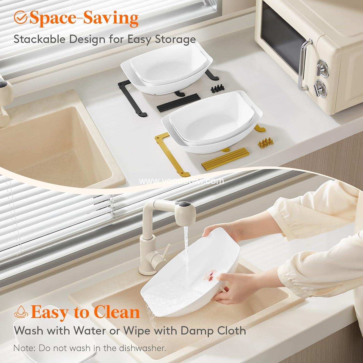 Wholesale 3-Tier Plastic Fruit Bowl Basket for Kitchen Countertop with Black Metal Stand - Serving Tray for Food, Vegetables, Cakes, Desserts at Party Factory