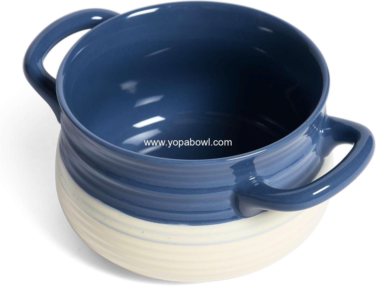 Wholesale Double Handled Soup Bowl, 32-Ounce - Factory