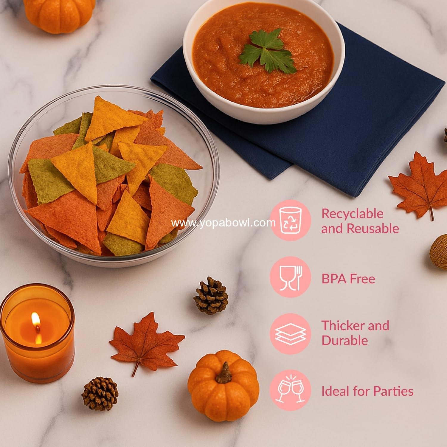 Wholesale Clear Plastic Serving Bowls, 48 Oz, 12 Pack - Round Disposable Containers for Punch, Parties, and Snacks - Large Salad Bowl Dish for Serving Candy and Salads - Factory