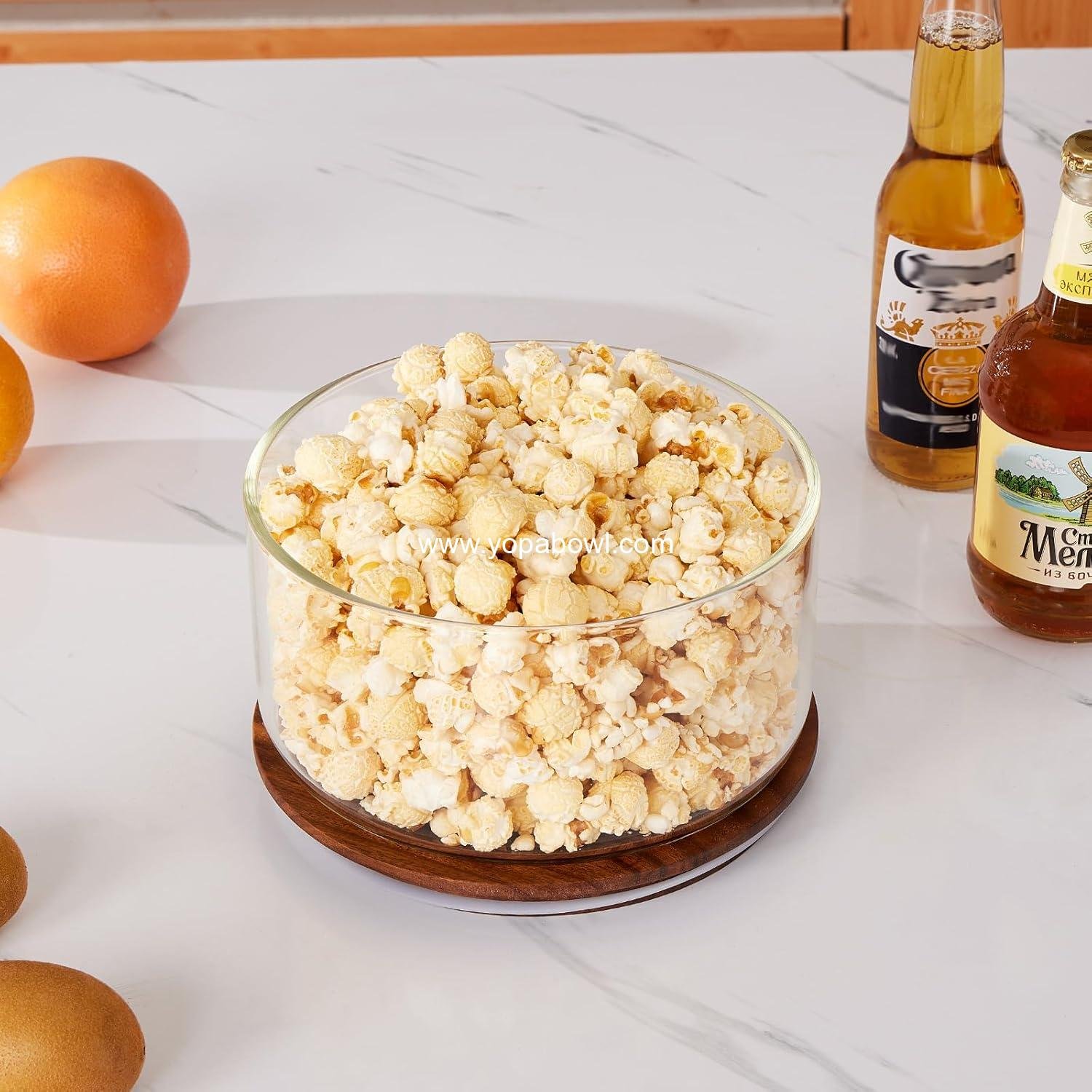 Wholesale Large Salad Bowl with Lid, 106 oz Glass Bowl with Acacia Wood Lid, Versatile Trifle and Fruit Bowl, Ideal for Mixing Salads, Desserts, Fruits, Chips, and Pasta, Dishwasher Safe - Factory Wholesale Large Salad Bowl with Lid, 106 oz Glass Bowl with Acacia Wood Lid, Versatile Trifle and Fruit Bowl, Ideal for Mixing Salads, Desserts, Fruits, Chips, and Pasta, Dishwasher Safe - Factory