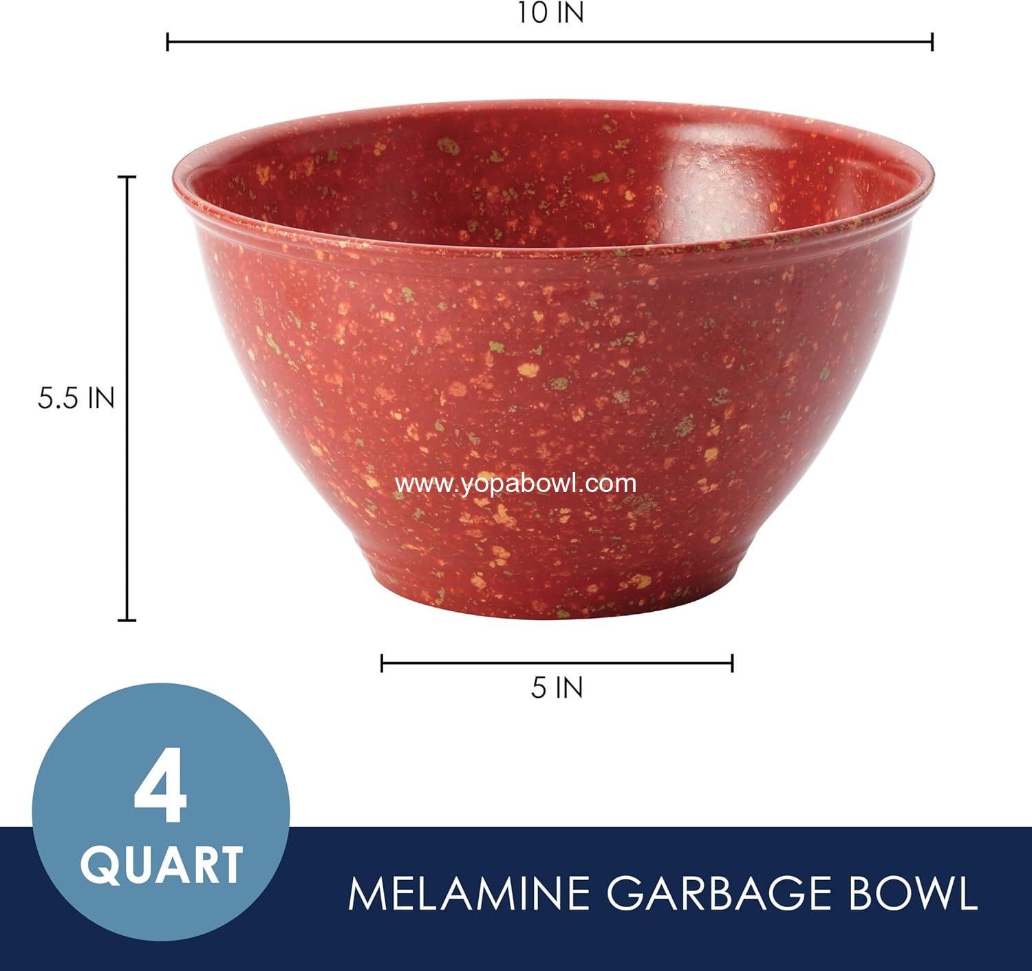 OEM Multi-Purpose Melamine Garbage Bowl, 10.2