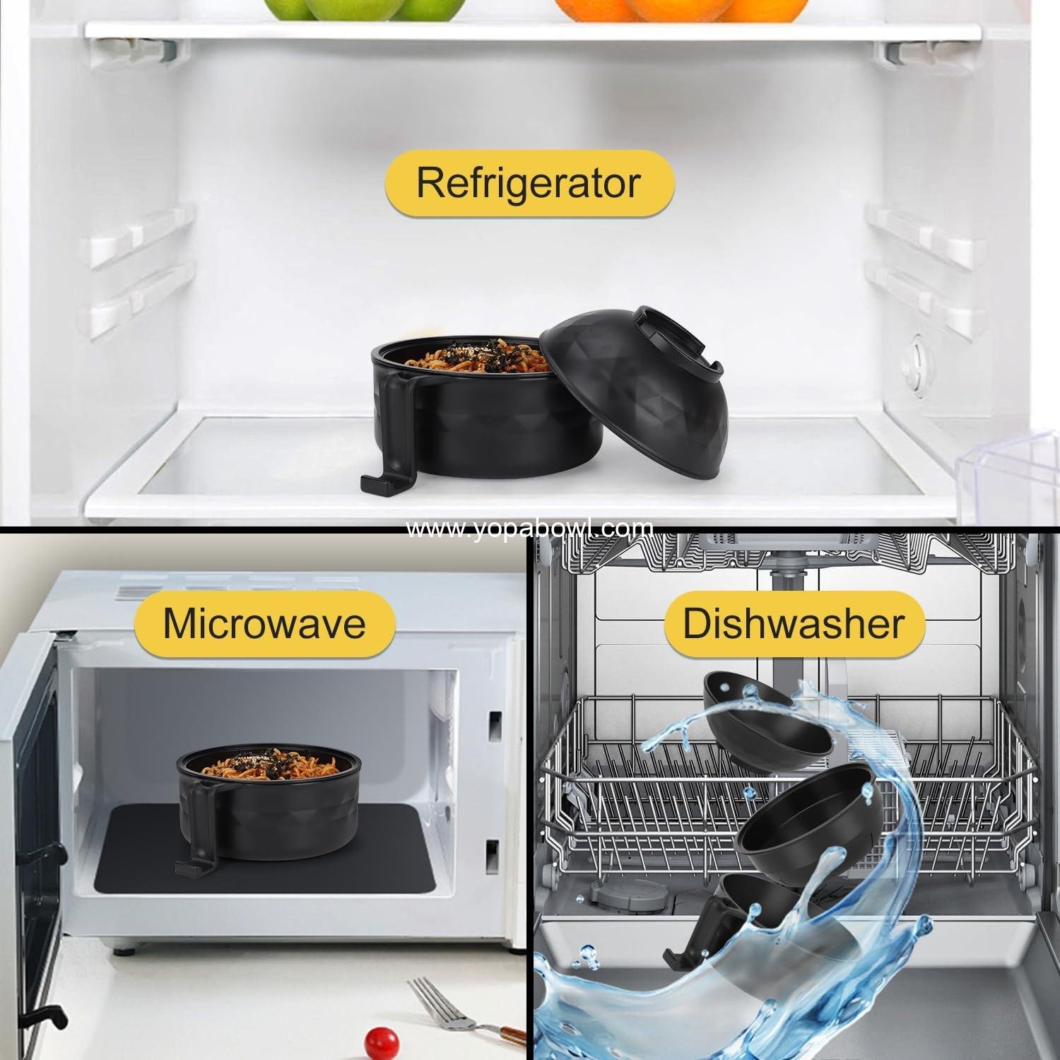 Wholesale Ramen Bowl Set 33 oz with Cooker, Bowls, Chopsticks, and Spoon - Microwave Pasta Cooker for College Dorm Essentials (Black) Factory Wholesale Ramen Bowl Set 33 oz with Cooker, Bowls, Chopsticks, and Spoon - Microwave Pasta Cooker for College Dorm Essentials (Black) Factory