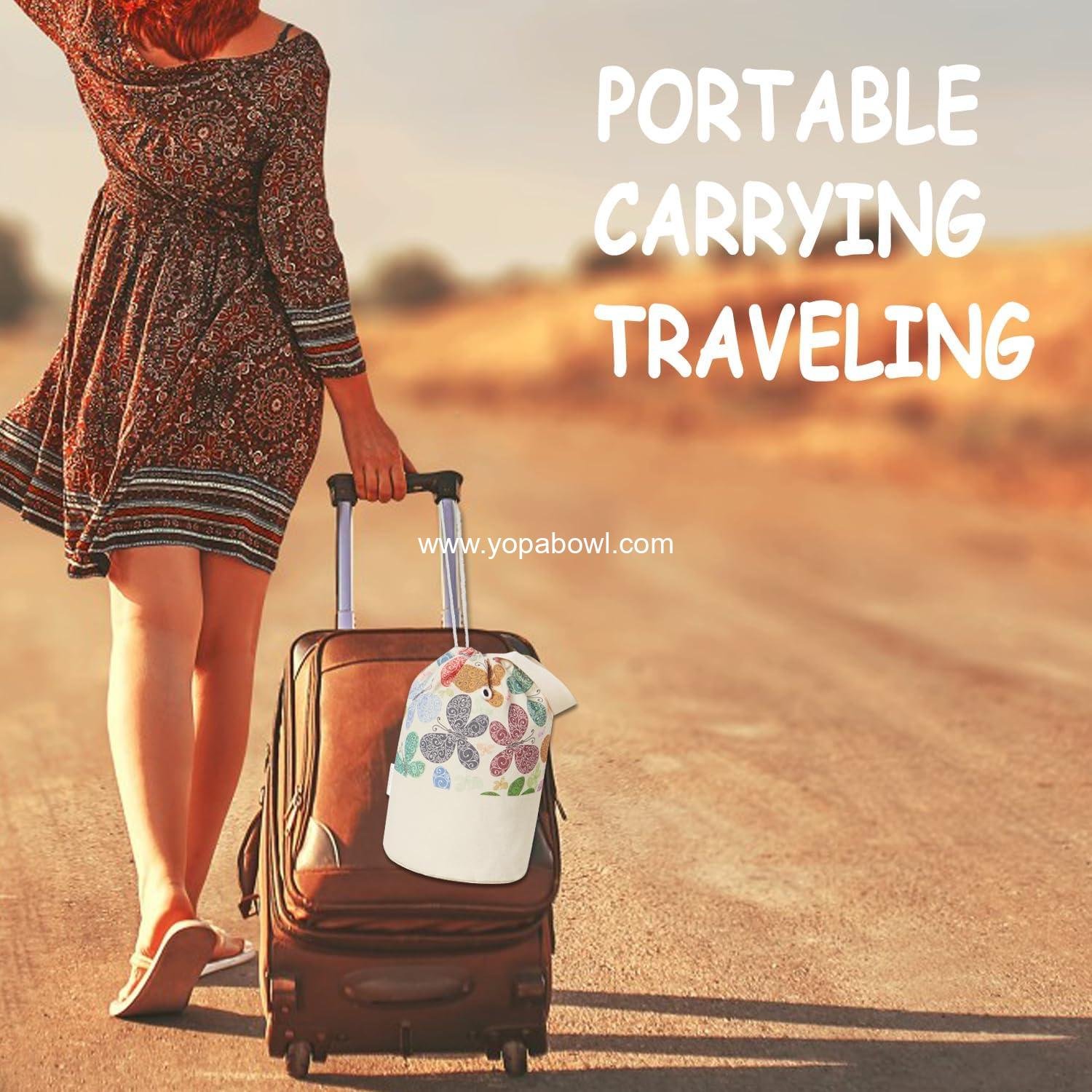 Wholesale Portable Yarn Bag for Knitting and Crochet Projects, Medium Butterfly Yarn Storage Organizer for Skein Ball and Short Needles - Manufacturer