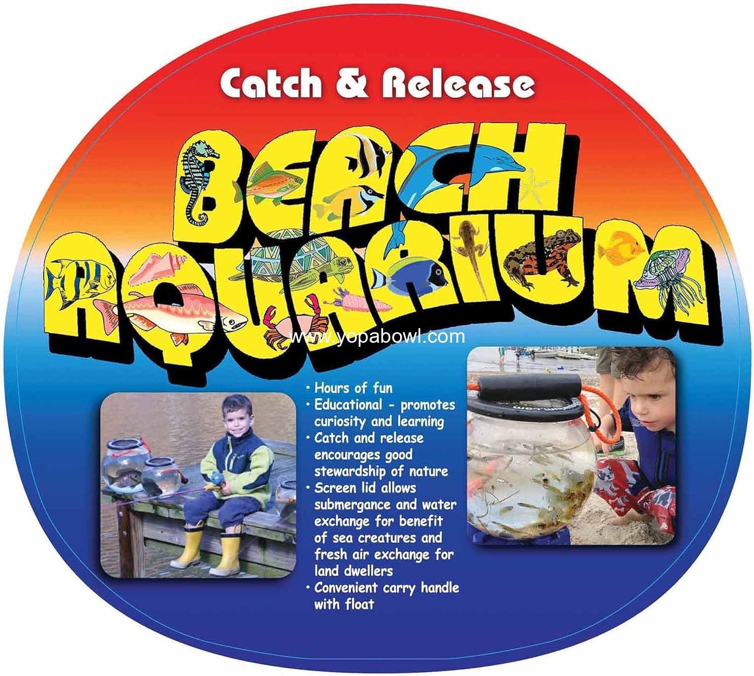 Wholesale Catch and Release Beach Aquarium Kit Clear - Factory Wholesale Catch and Release Beach Aquarium Kit Clear - Factory