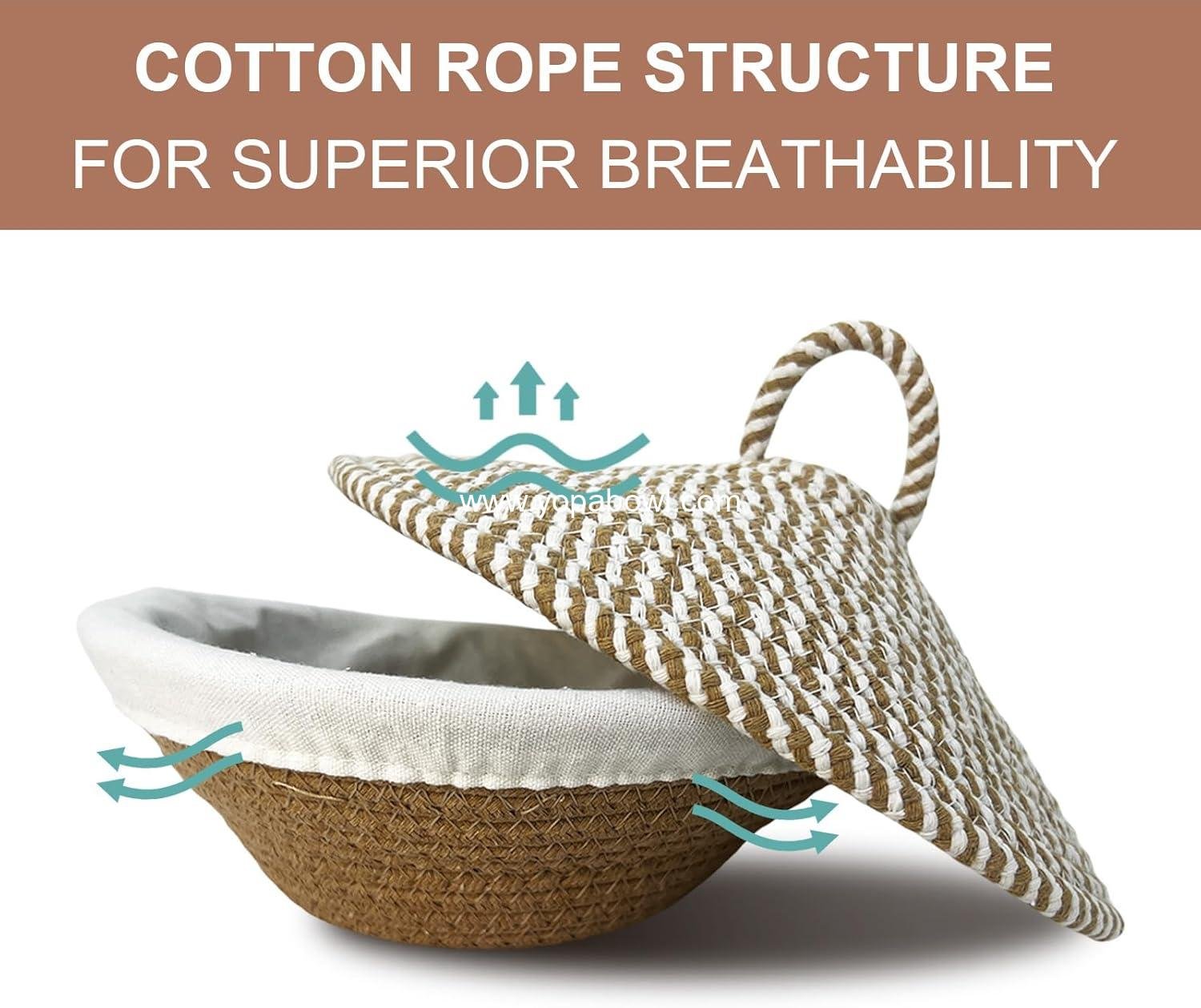 Wholesale Oval Sourdough Banneton Proofing Basket, Cotton Rope Bread Bowl Kit with Lid, Lame, and Scraper for Baking Artisan Bread - Factory